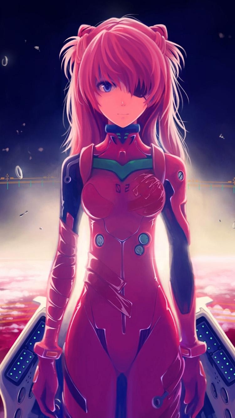 750x1340 Free download langley soryu anime girl iPhone 6 Wallpaper, Phone