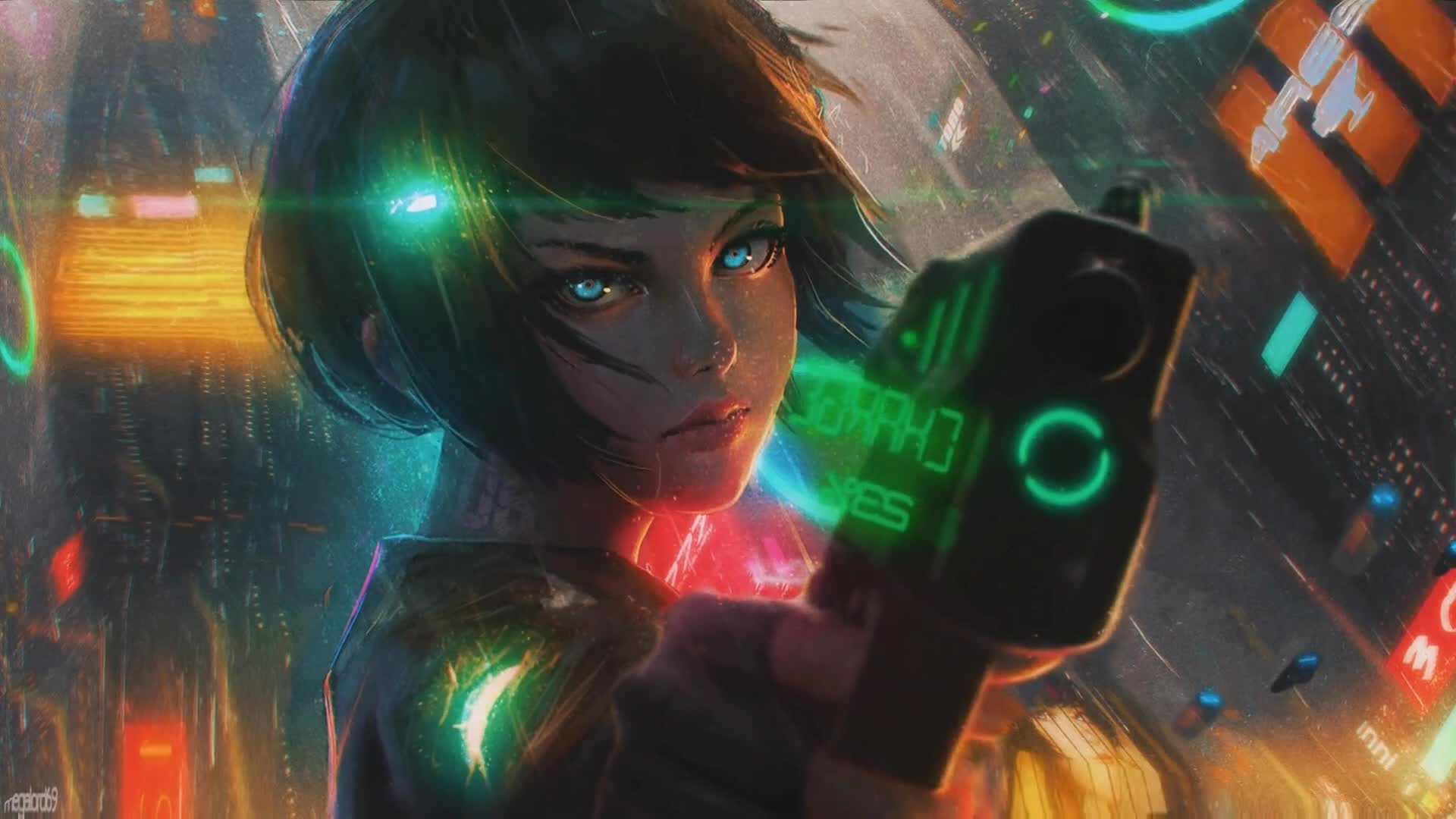 1920x1080 Cyberpunk Anime Wallpaper Free Cyberpunk Anime Background, Desktop