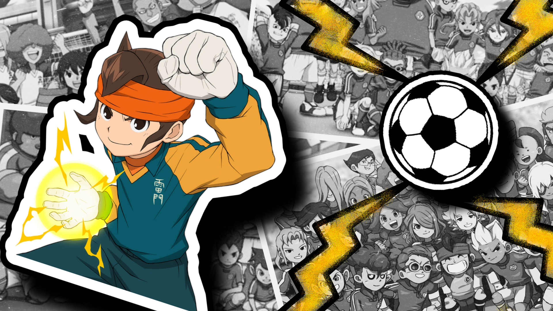 1920x1080 Inazuma Eleven Anime Nintendo Nintendo 3DS Nintendo DS Nintendo Switch Football Video Games Collage Wallpaper:, Desktop