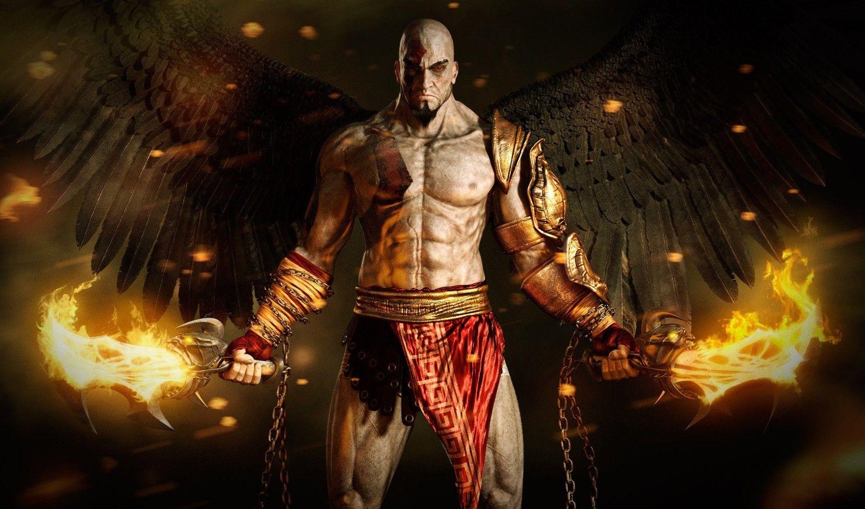 1700x1010 God Of War, Kratos, Video Games, Wings Wallpaper HD / Desktop, Desktop