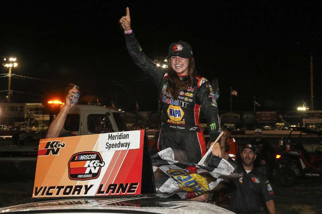 1100x740 image from Hailie Deegan's historic win. Official Site Of NASCAR, Desktop