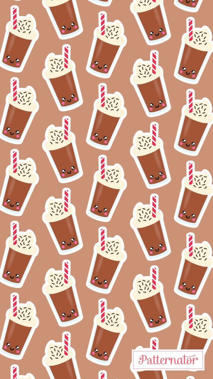 740x1310 Cute Chocolate Milkshake Wallpaper iPhone 3D iPhone Wallpaper, Phone