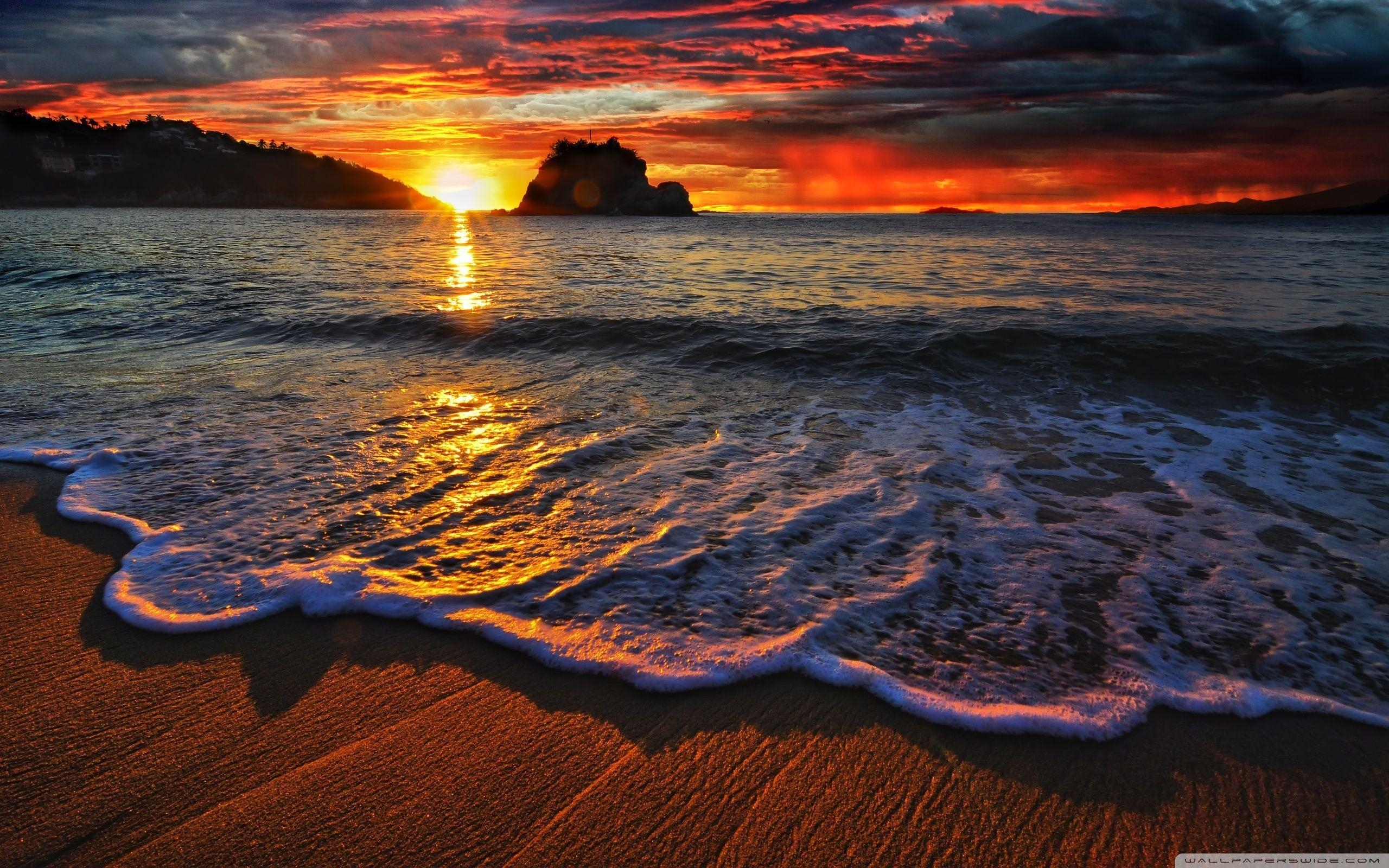 2560x1600 Huatulco Mexico. Sunset picture, Beautiful sunset, Sunset, Desktop