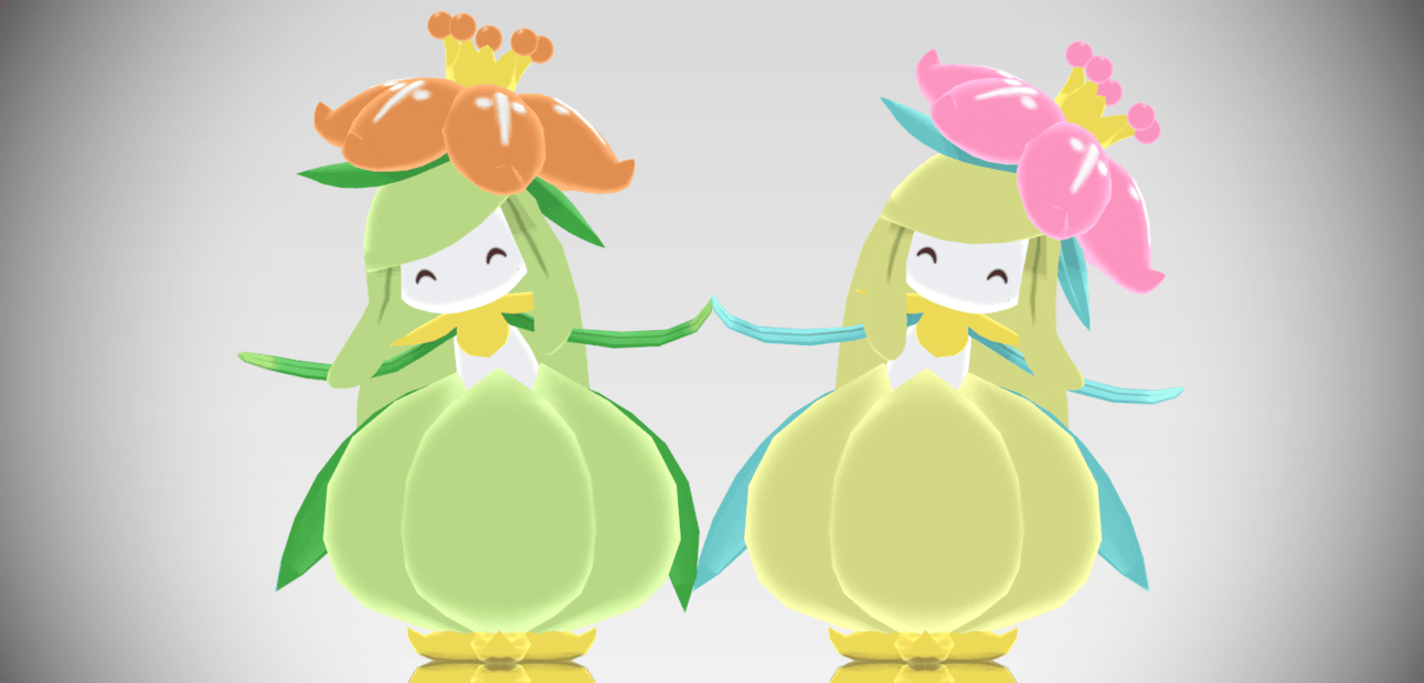 1290x620 MMD Download Lilligant by Supurreme. Pokémon tingssss, Dual Screen