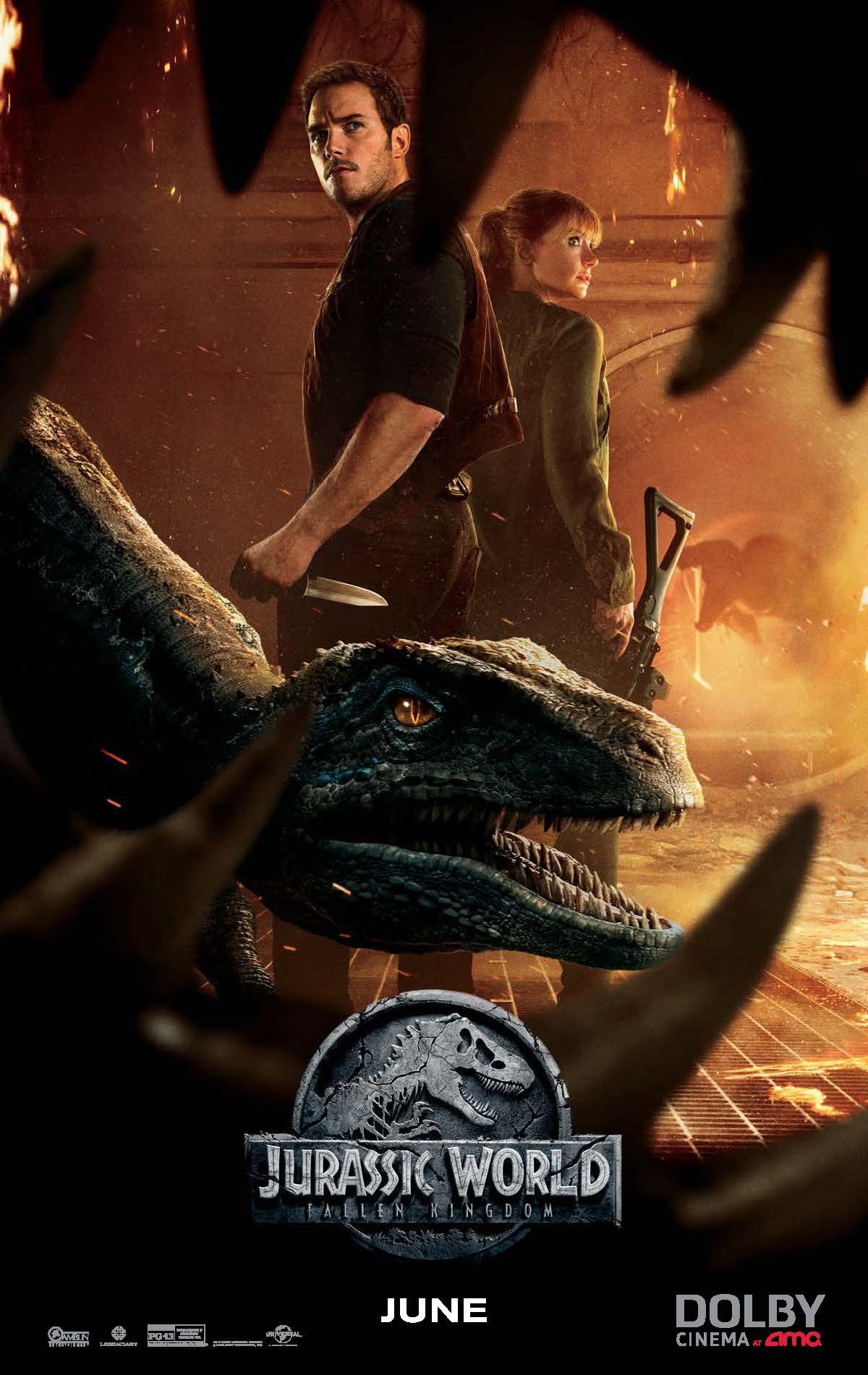 1200x1900 Chris Pratt, Bryce Dallas Howard & Blue Face The Indoraptor In A New, Phone