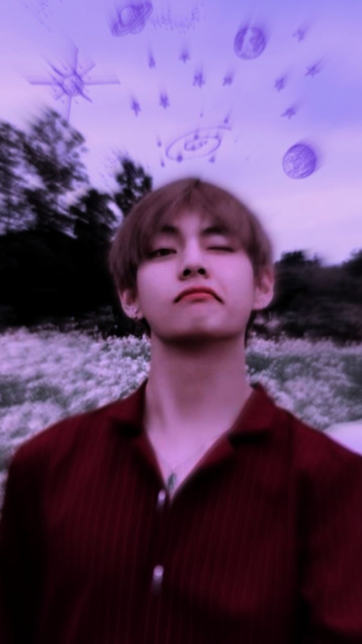 720x1280 purple, bts, taehyung and wallpaper, Phone