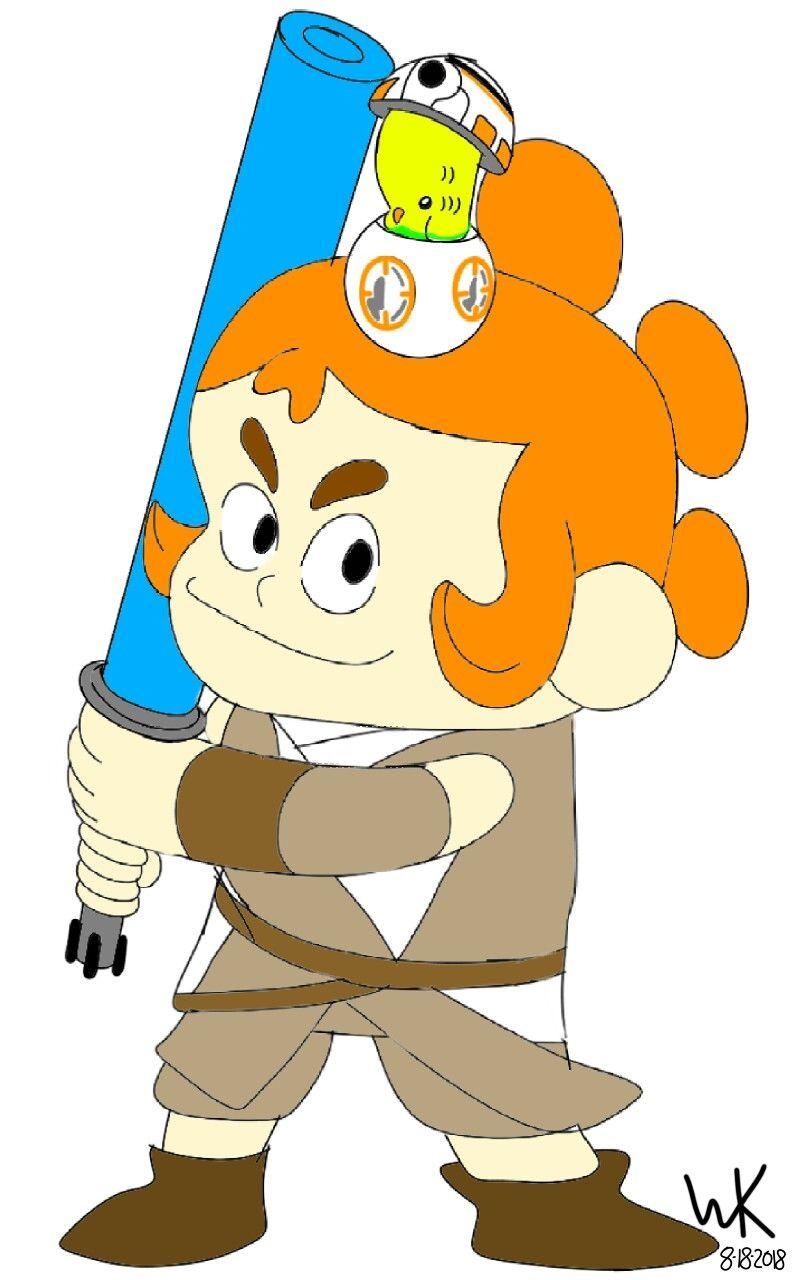 800x1280 Kelsey*Craig Of The Creek As Star Wars Rey. MY DRAWINGS IPAD ART, Phone