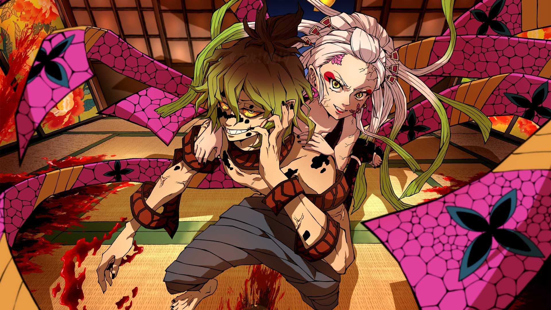 1920x1080 Daki Gyutaro HD Demon Slayer Kimetsu no Yaiba Wallpaper, Desktop