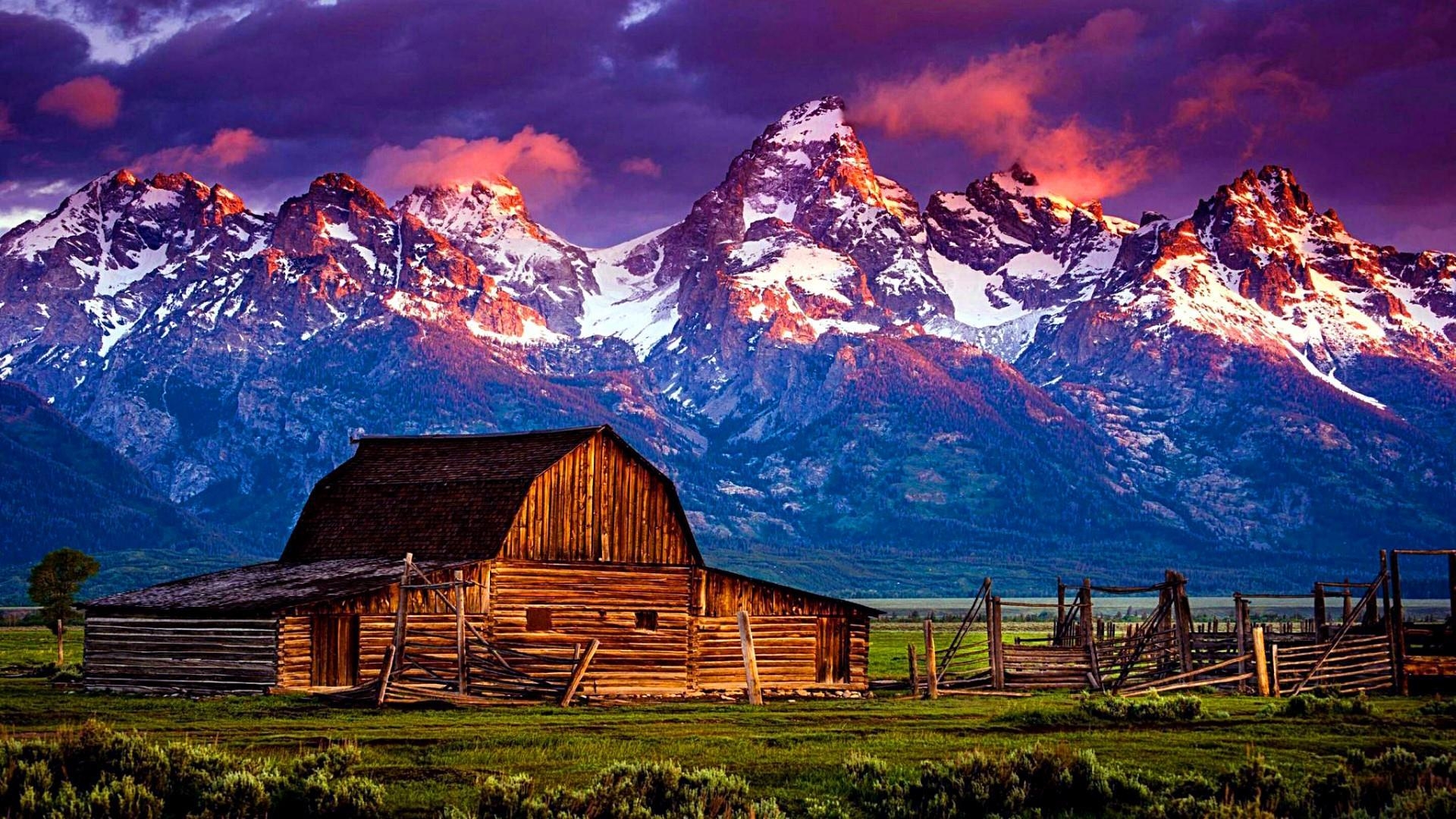 1920x1080 Mormon Barn In The Antelope Flats, Grand Teton National Park, Desktop