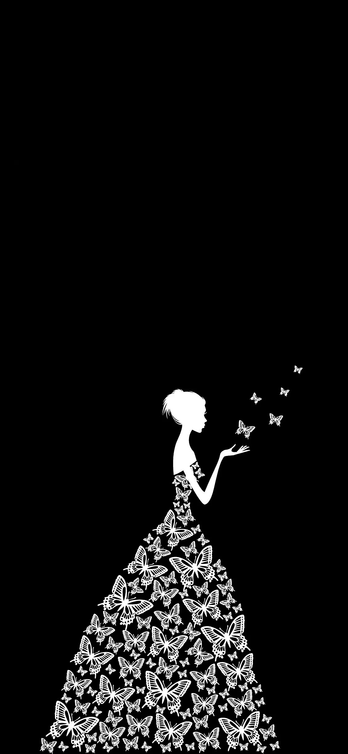 1130x2440 Girly Black Wallpaper Free Girly Black Background, Phone