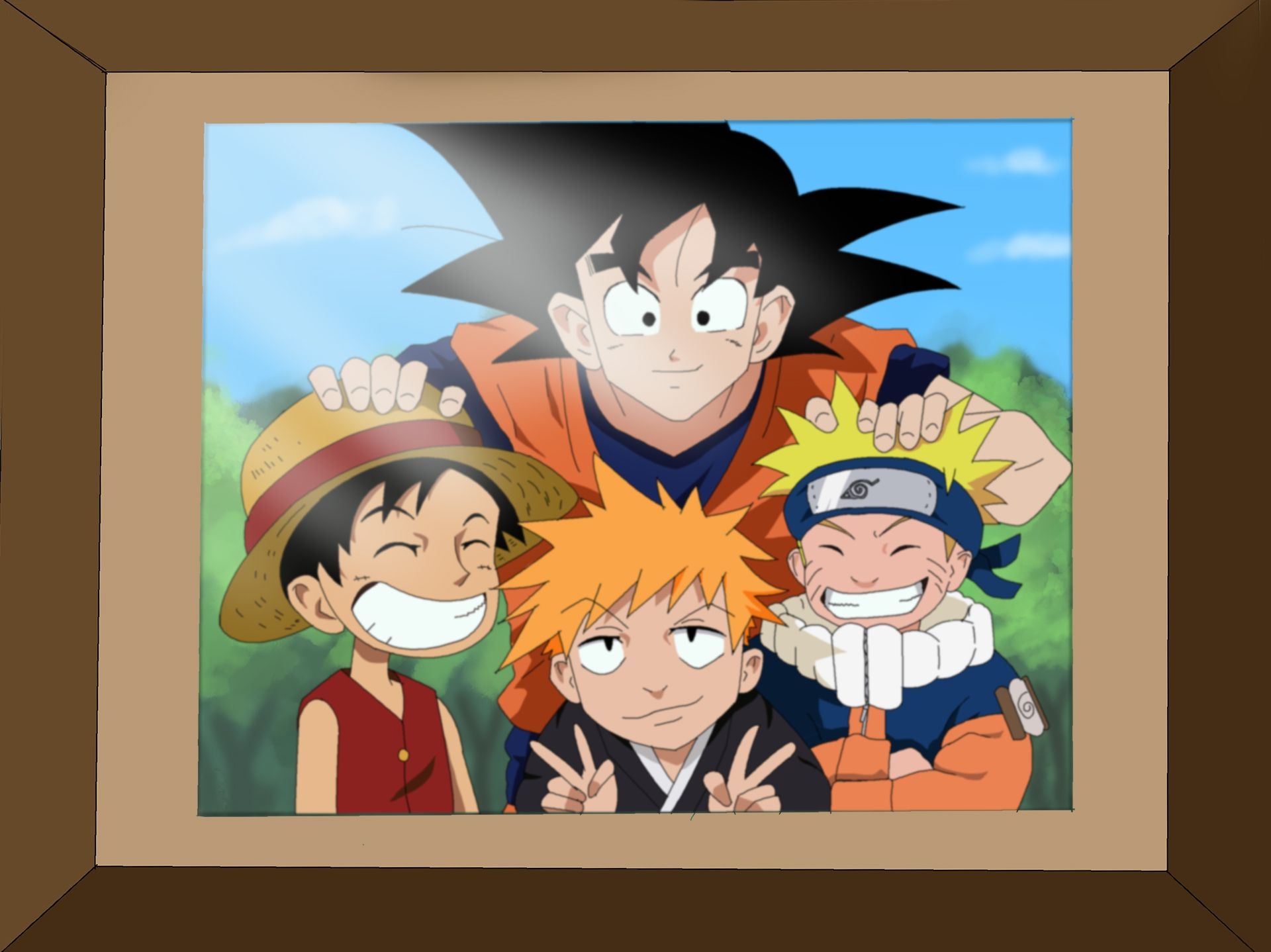 1920x1440 Goku Naruto Luffy Ichigo Wallpaperfunnycreativewallpaper.blogspot.com, Desktop