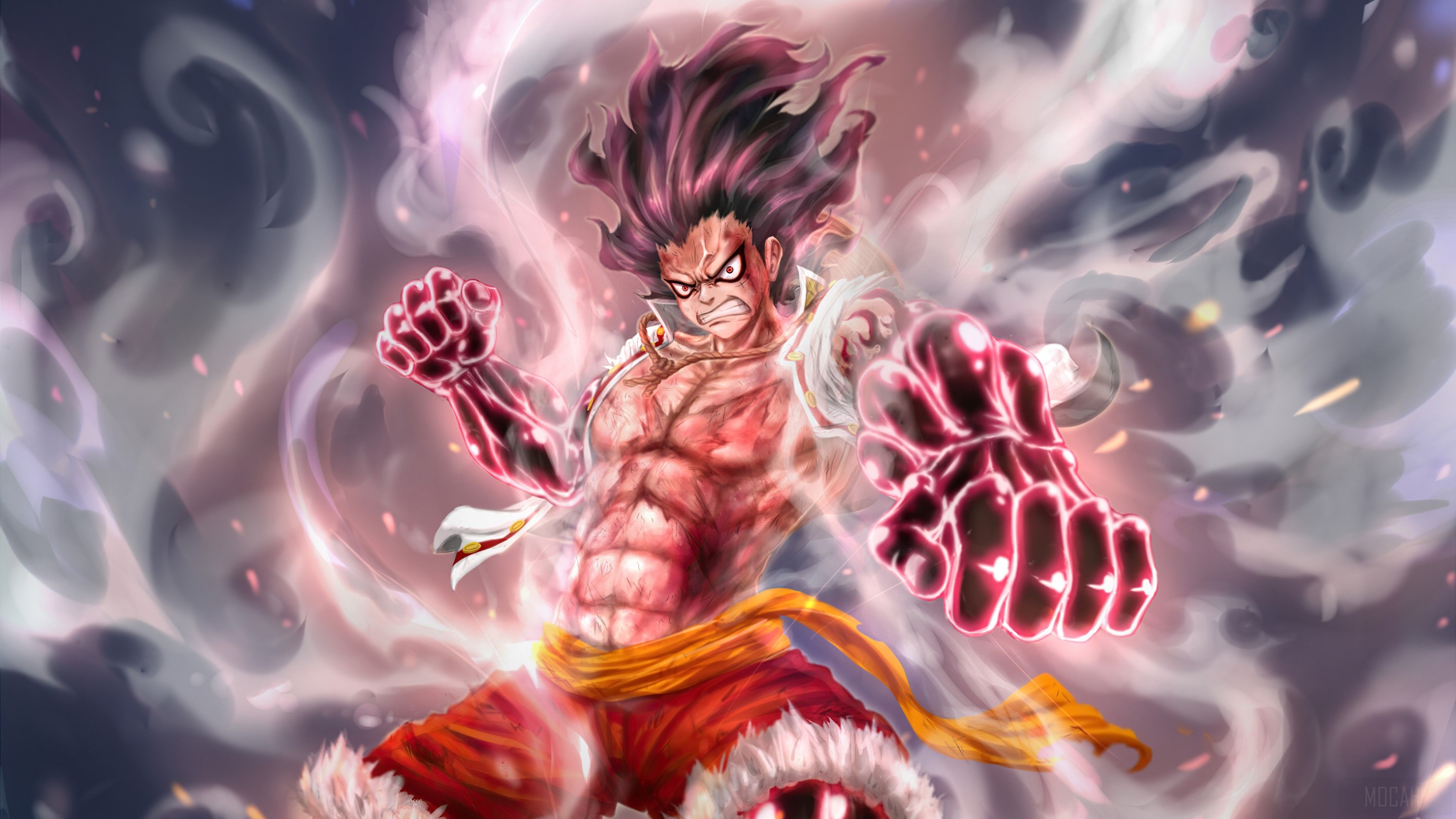 3840x2160 Monkey D Luffy, Snakeman, Gear Fourth, One Piece, Anime 4k wallpaper HD Wallpaper, Desktop