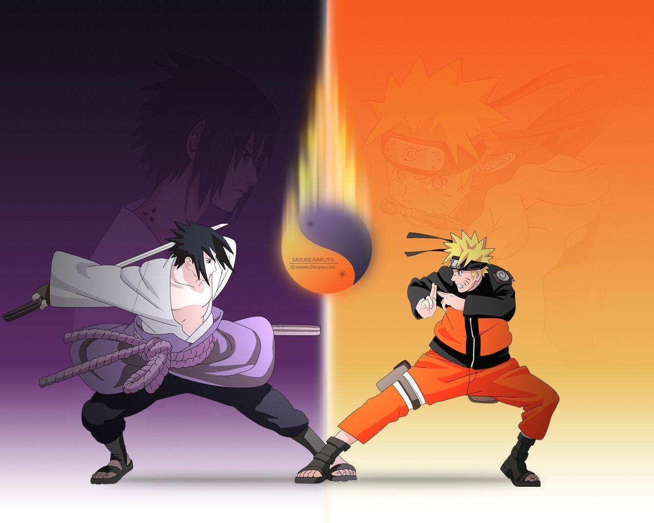 1280x1030 Sasuke vs Naruto, Desktop