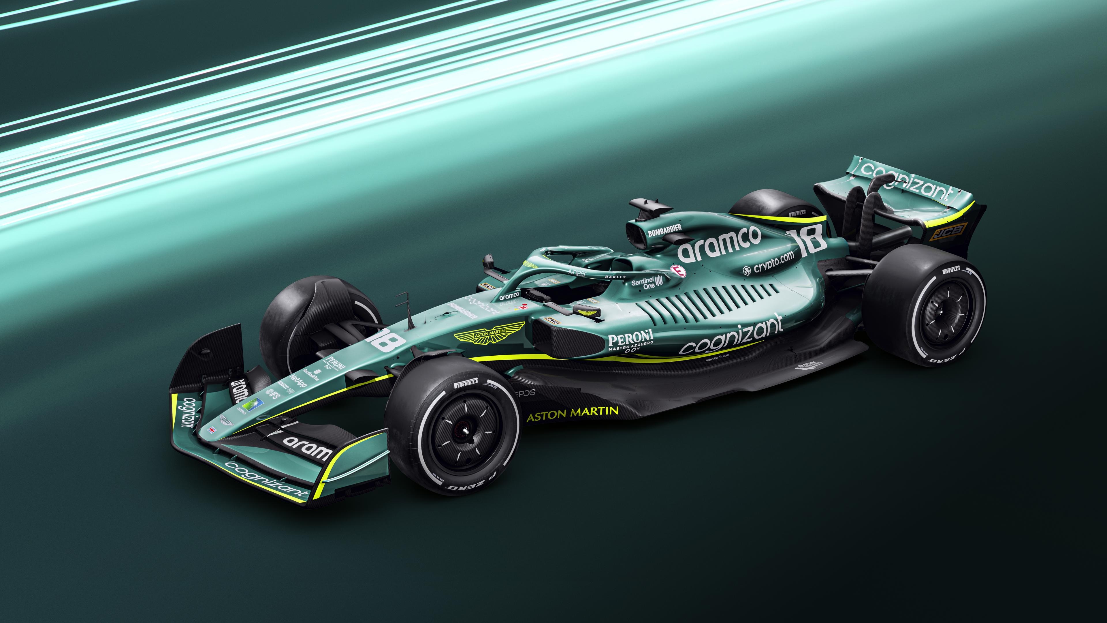 3840x2160 2022 Aston Martin AMR22 F1 car launch photo, Desktop