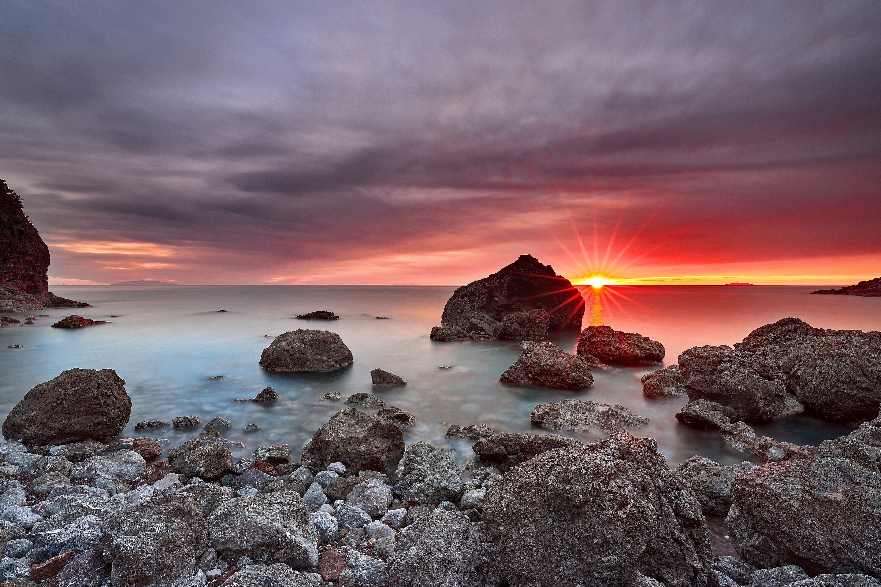 2880x1920 Cloud Horizon Nature Ocean Rock Sea, Desktop