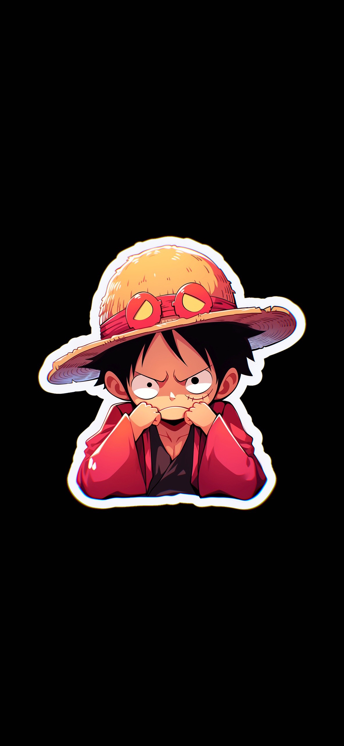 1190x2560 Monkey D. Luffy Upset Wallpaper, Phone