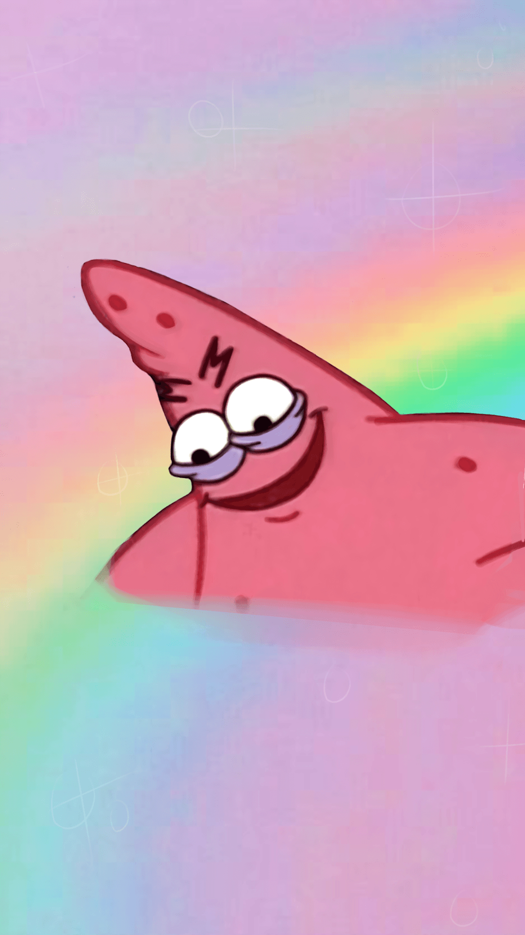 1080x1920 patrickthestar #patrick #spongebob #spongebob #rainbow, Phone