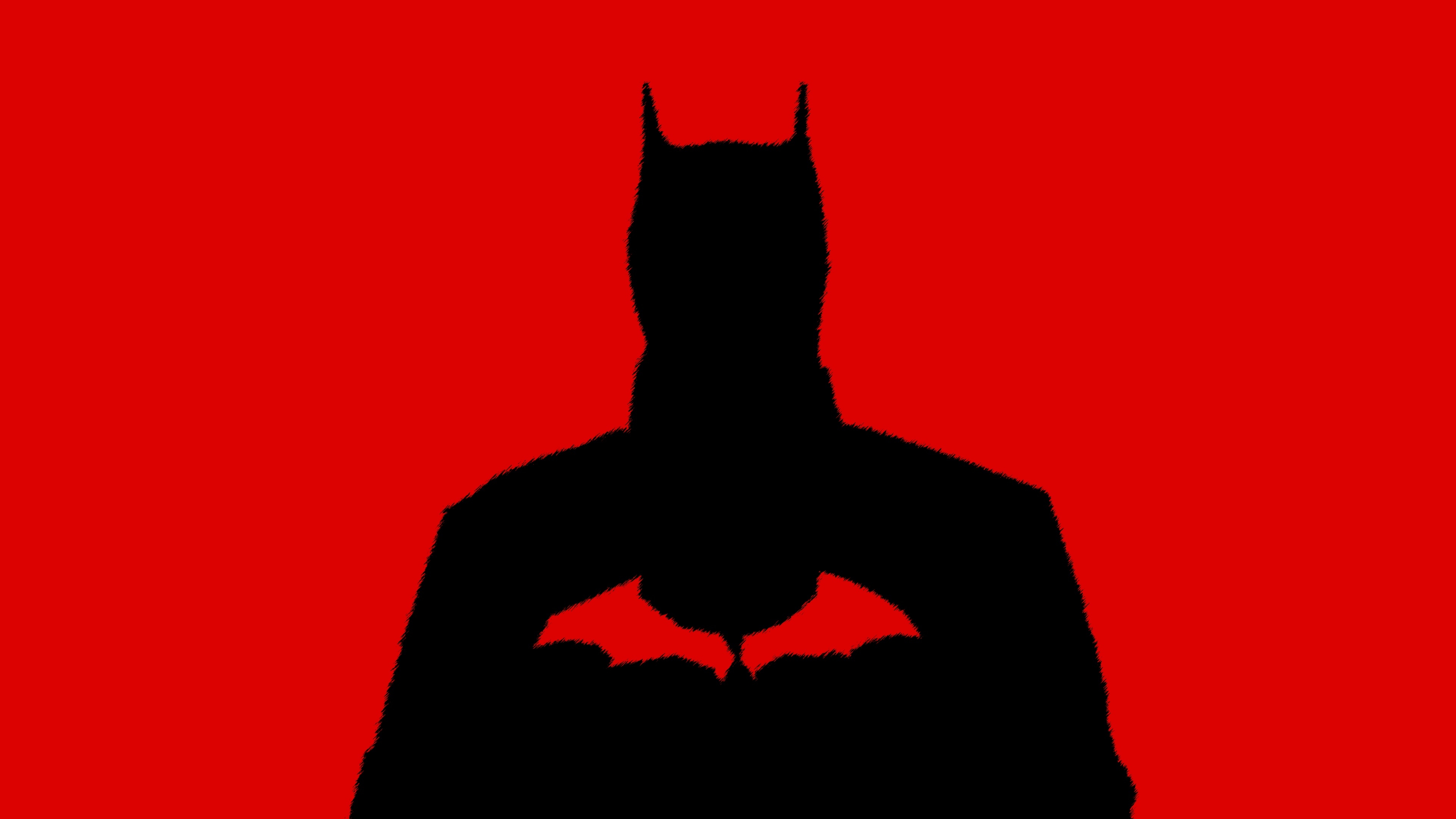 3840x2160 Batman Wallpaper 4K, Red background, DC Superheroes, Desktop