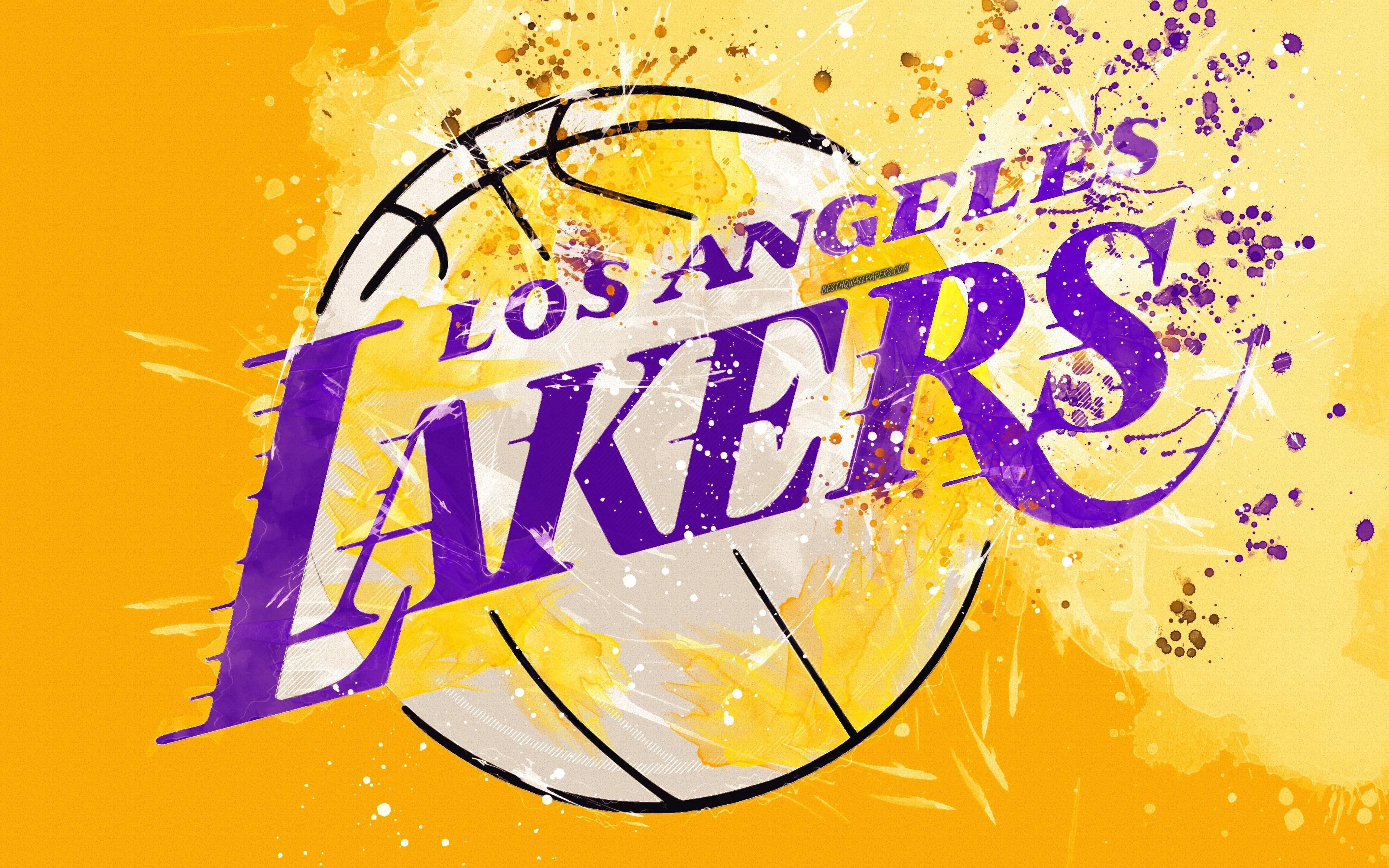 3840x2400 NBA Lakers Logo Wallpaper, Desktop