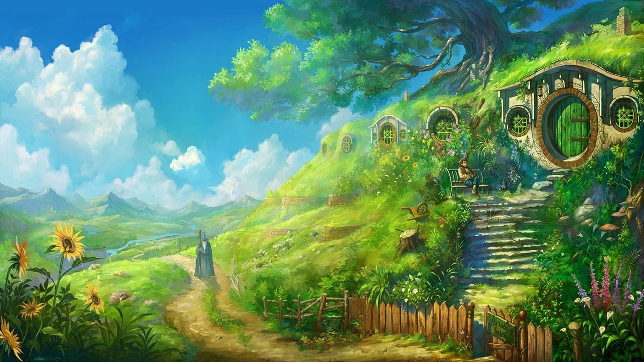 2050x1160 Ghibli Wallpaper, Desktop