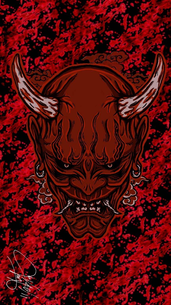 720x1280 Oni mask wallpaper, Phone