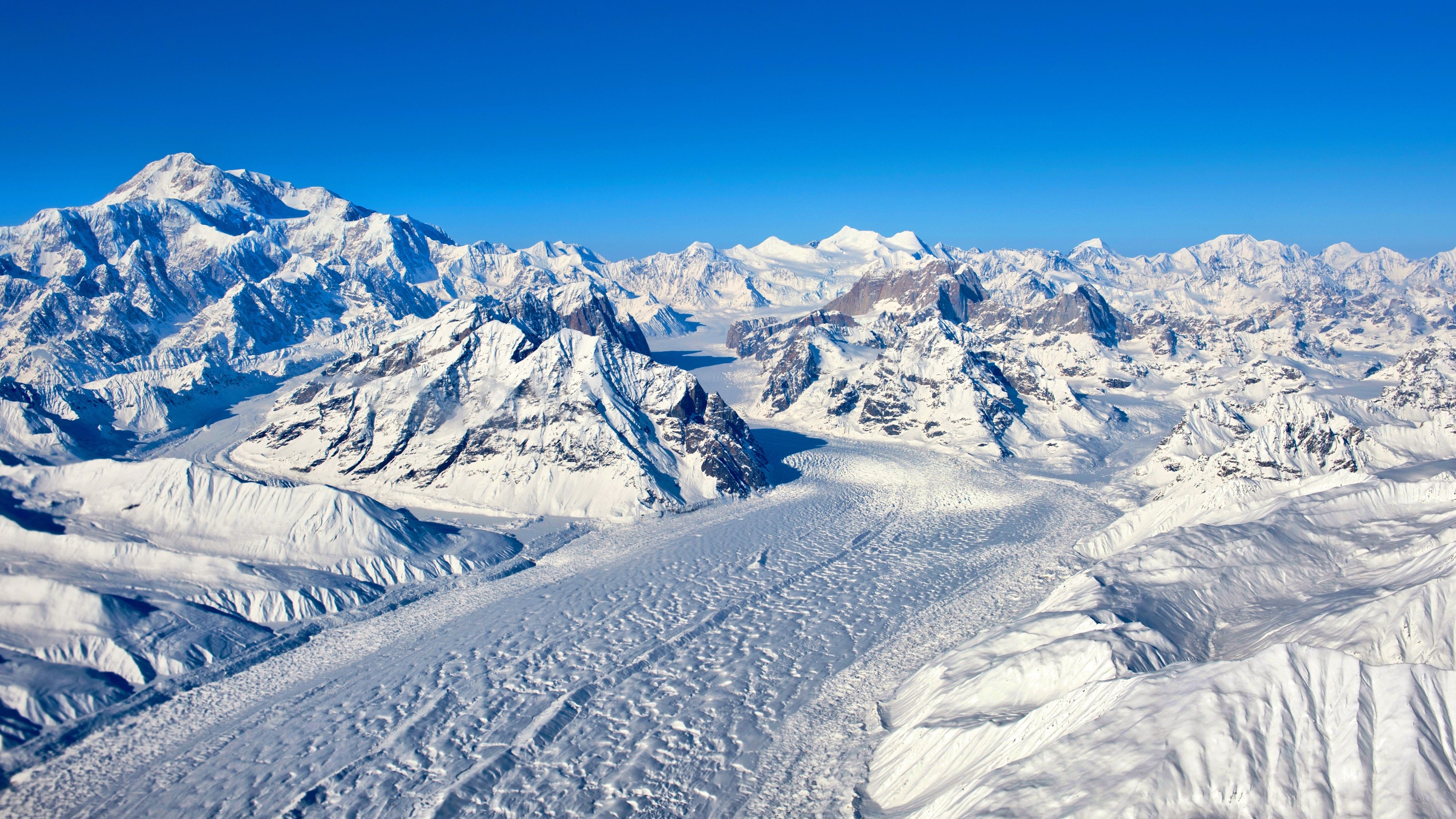 4000x2250 Wallpaper Himalayas, Mountains, Winter, 4K, Nature, Desktop