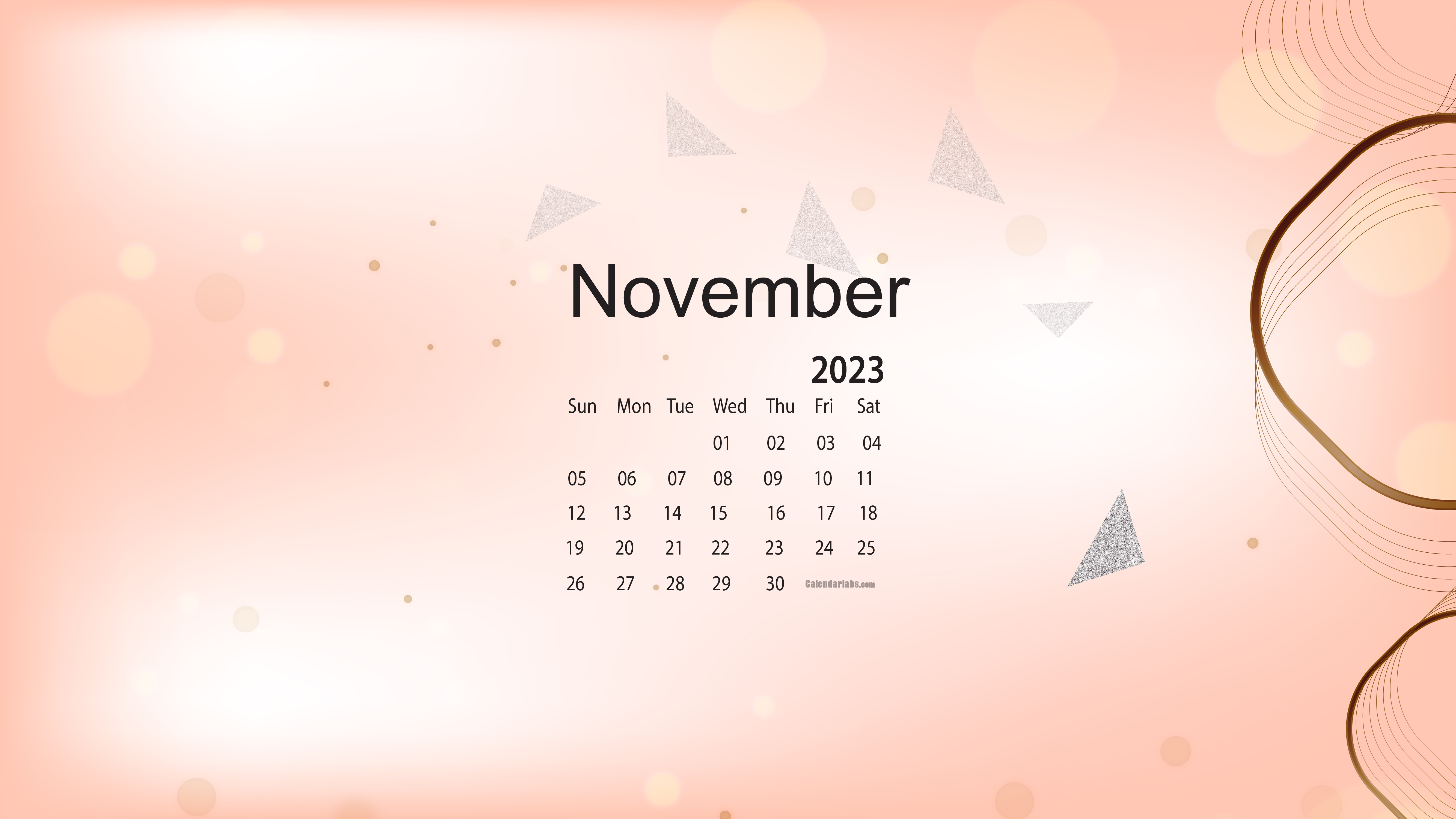 5340x3010 November 2023 Desktop Wallpaper Calendar, Desktop