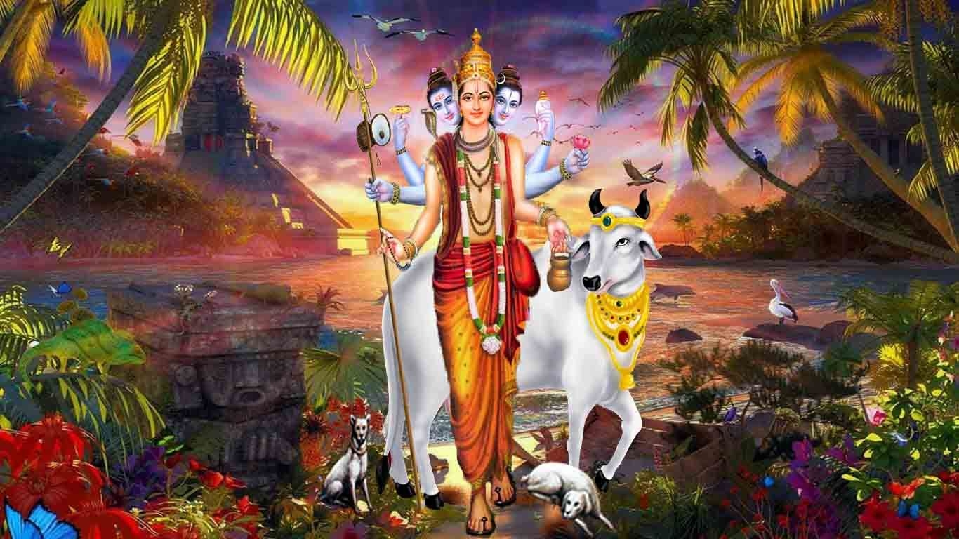 1370x770 Lord dattatreya beautiful HD photo dattatreya. lord datta, Desktop