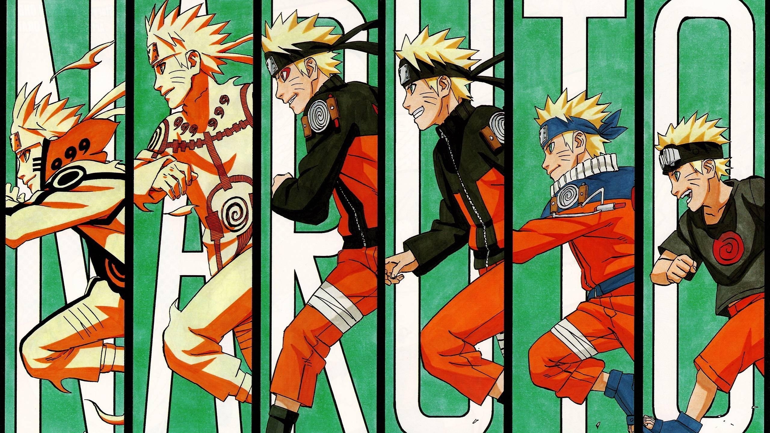 2560x1440 Naruto Shippuuden, Anime, Evolution, Panels, Uzumaki Naruto, Running, Manga Wallpaper HD / Desktop and Mobile Background, Desktop