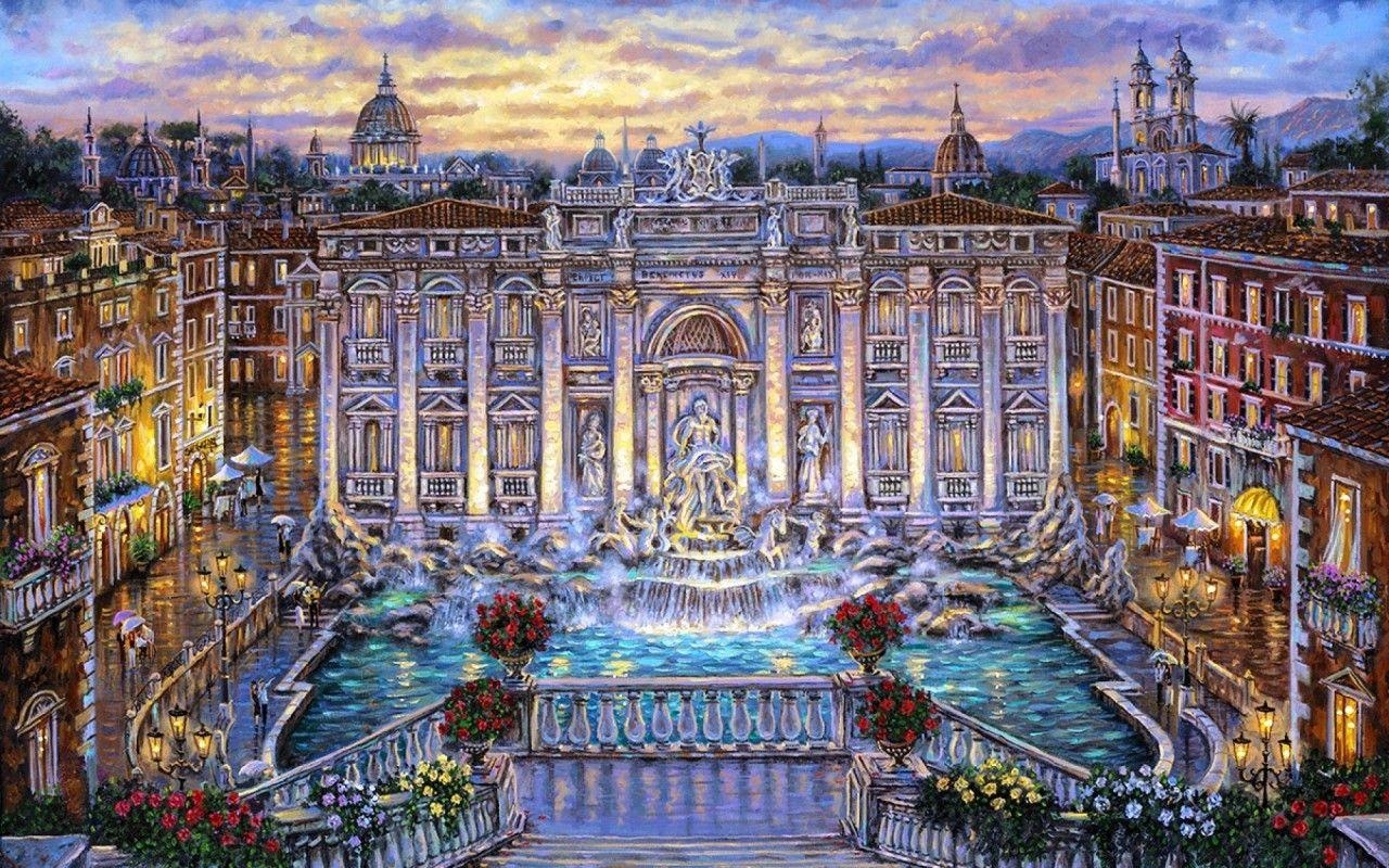 1280x800 Trevi Fountain Rome Italy wallpaper. Trevi Fountain Rome Italy, Desktop