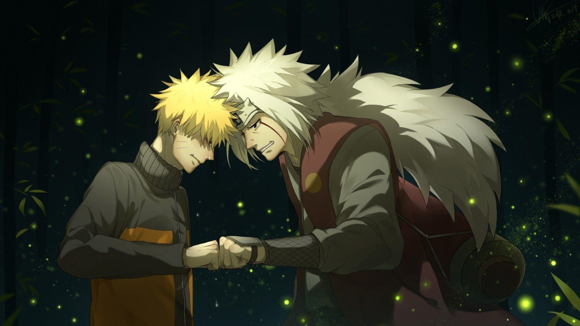 1920x1080 Download  Jiraiya, Uzumaki Naruto, Tears, Brofist, Sensei, Desktop