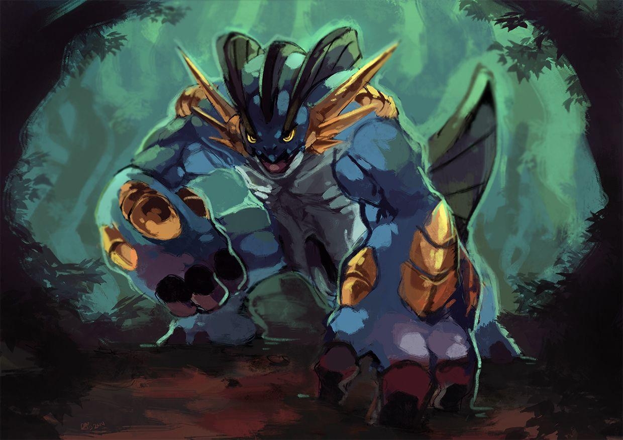 1240x880 Mega Swampert, Desktop