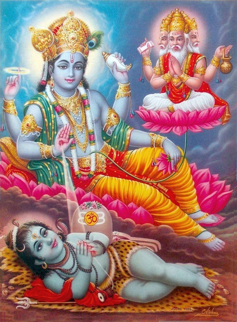 830x1130 Baby Lord Shiva, Vishnu, Brahma. Lord vishnu, Phone