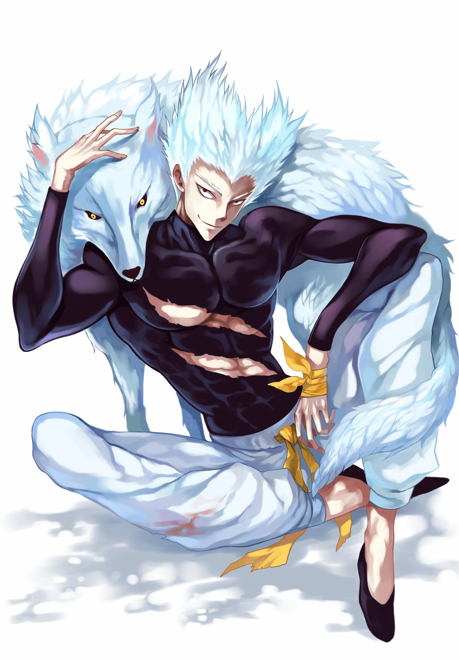 1550x2230 Garou (One Punch Man) Anime Image Board, Phone