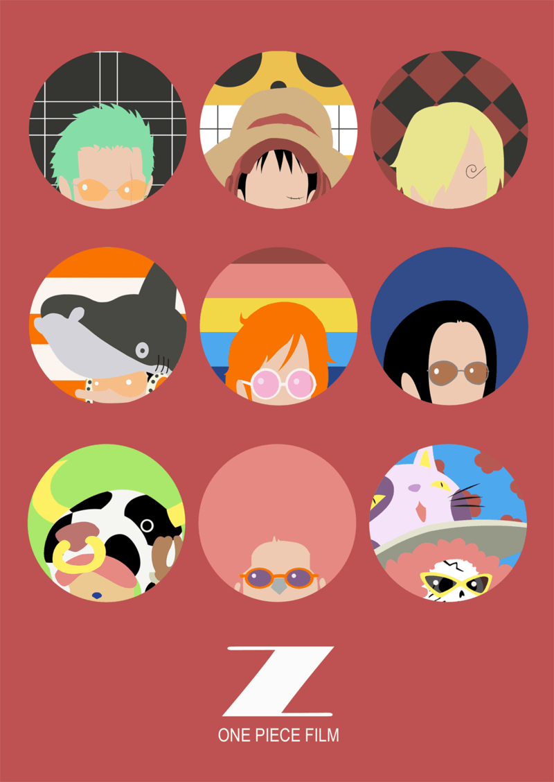 800x1130 One Piece Film Z Minimalist Poster Ver.2, Phone