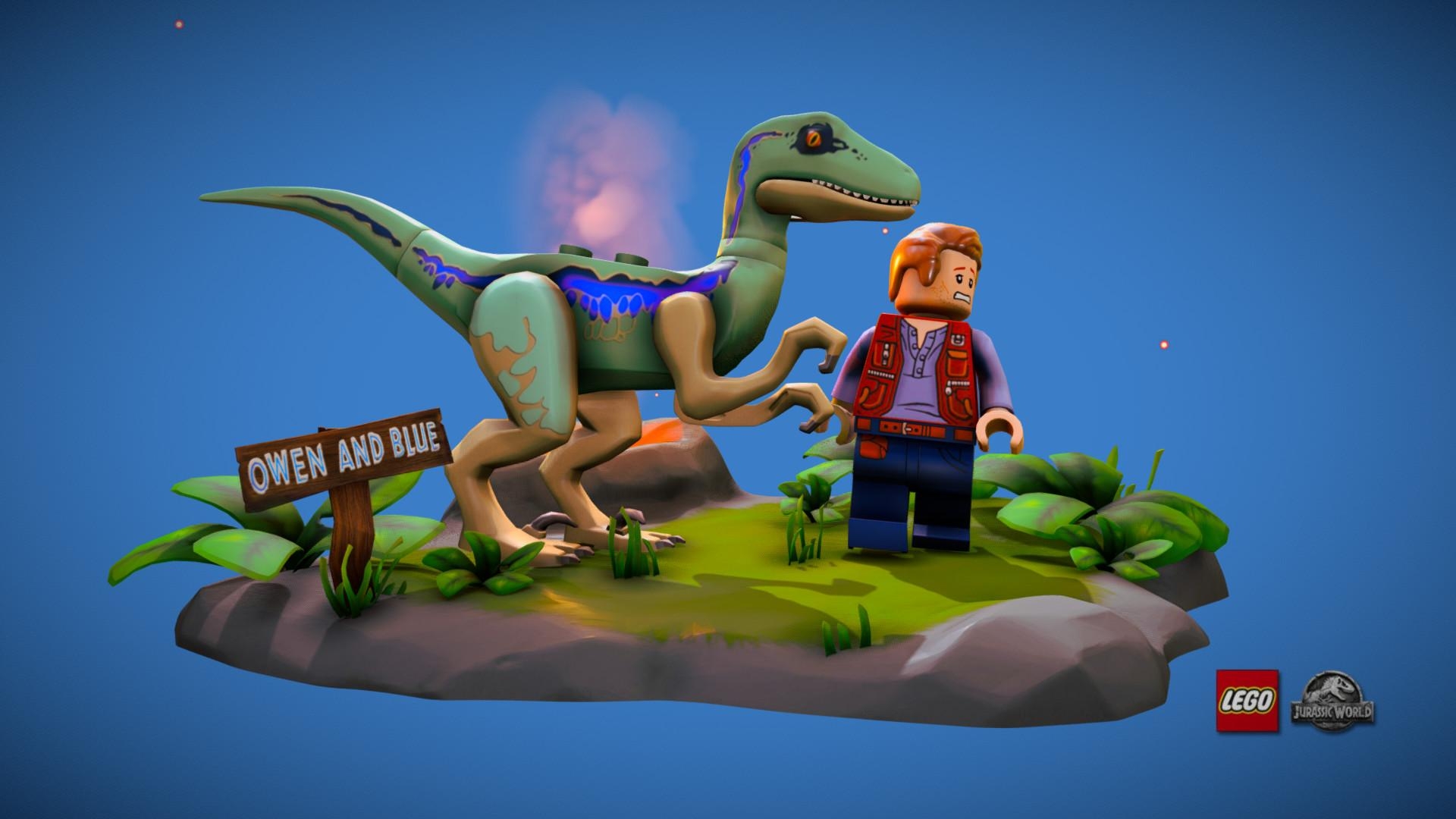 1920x1080 LEGO Jurassic World Fallen Kingdom Blue & Owen, Desktop