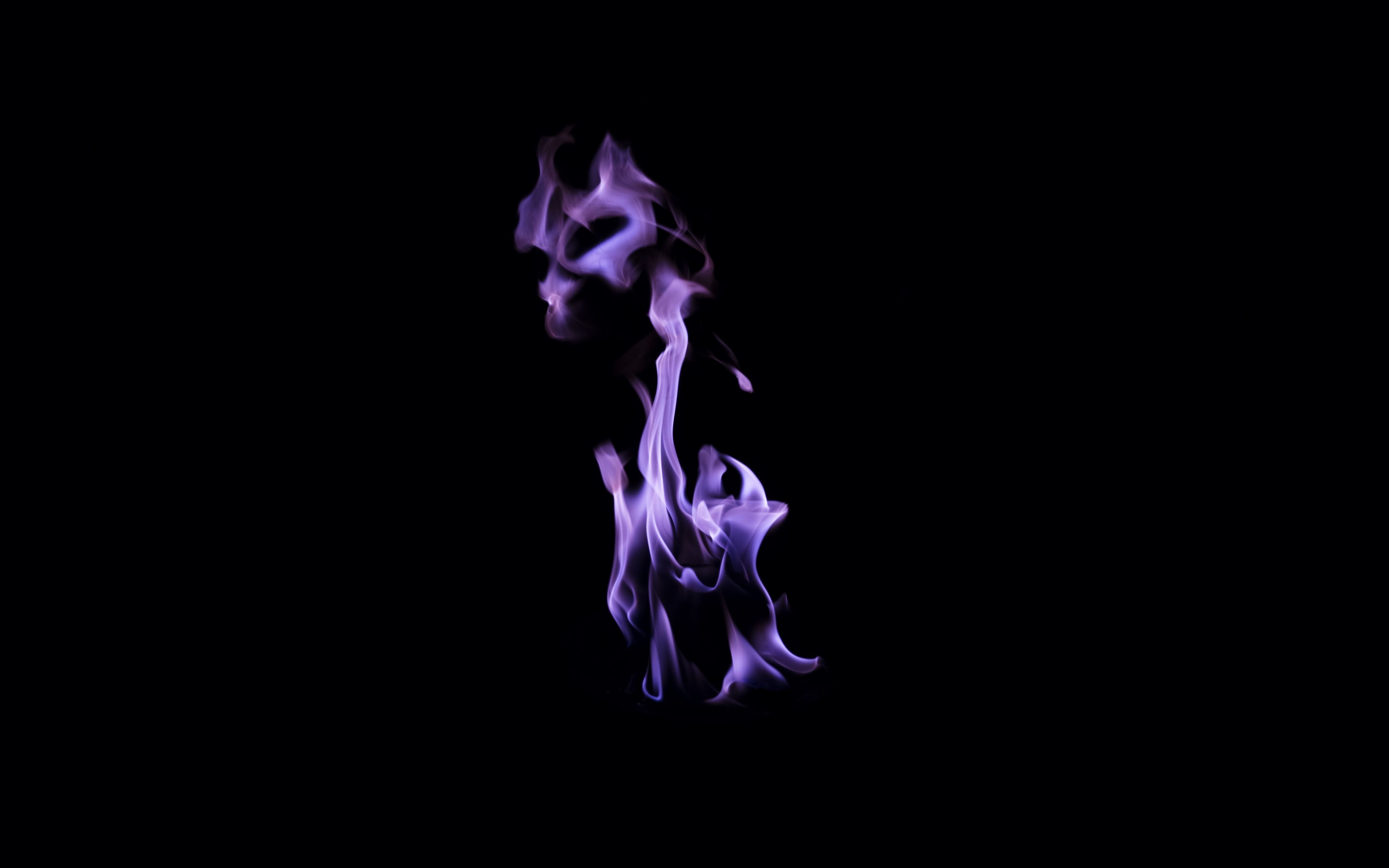 3840x2400 Download Fire flame, purple, dark wallpaper, 3840x 4K Ultra HD 16: Widescreen, Desktop