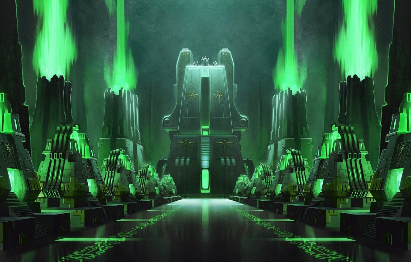 1340x850 Wallpaper tomb, Necrons, Warhammer, necrons, Warhammer 40 000, Desktop