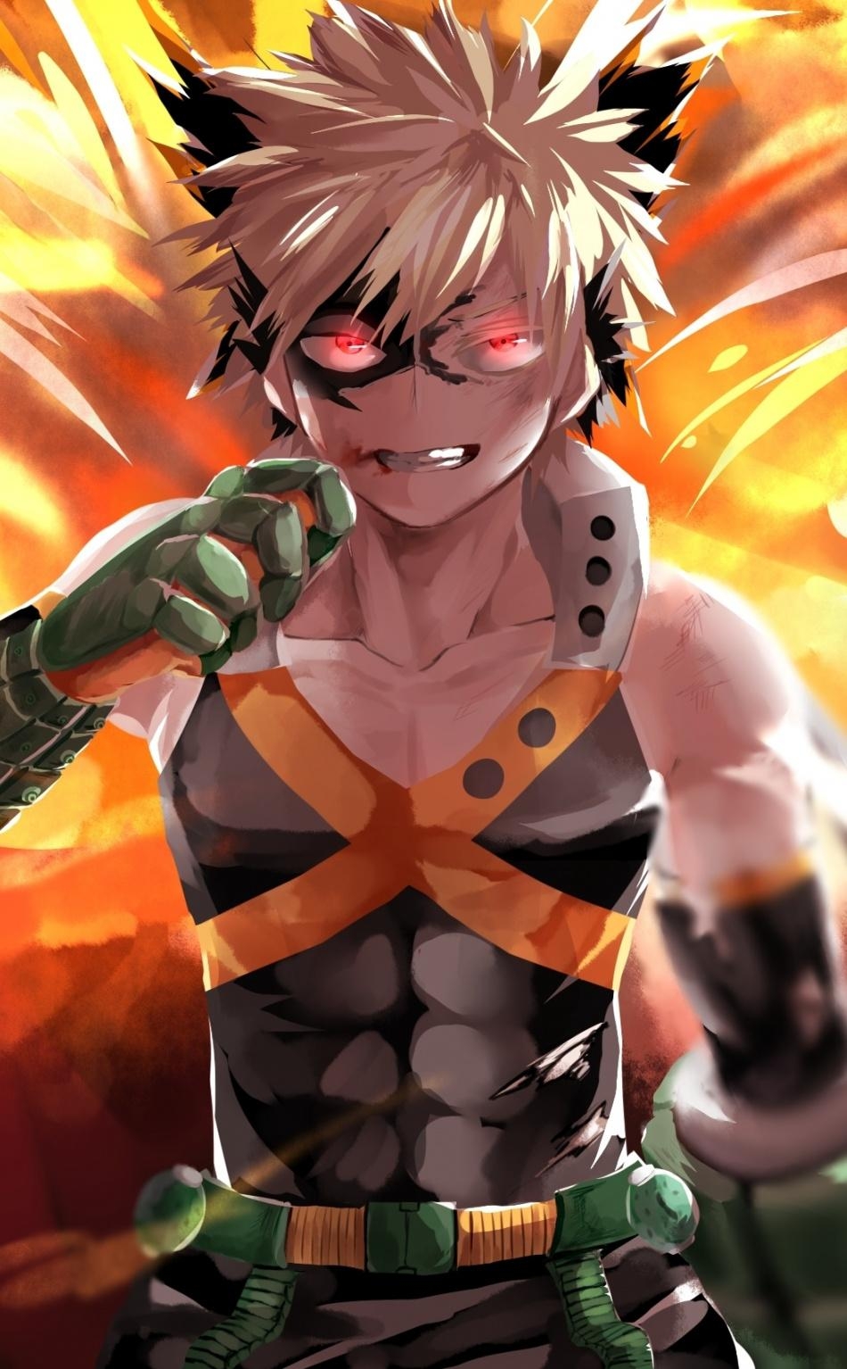 950x1540 Download  wallpaper anime, katsuki bakugou, anime, Phone