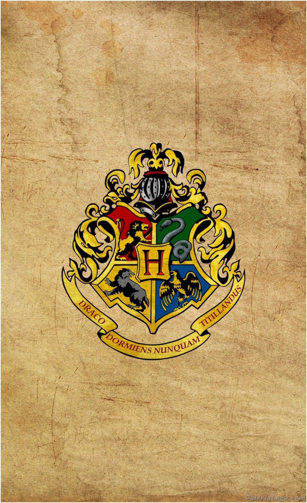 1230x2000 Hogwarts Crest Wallpaper, Phone