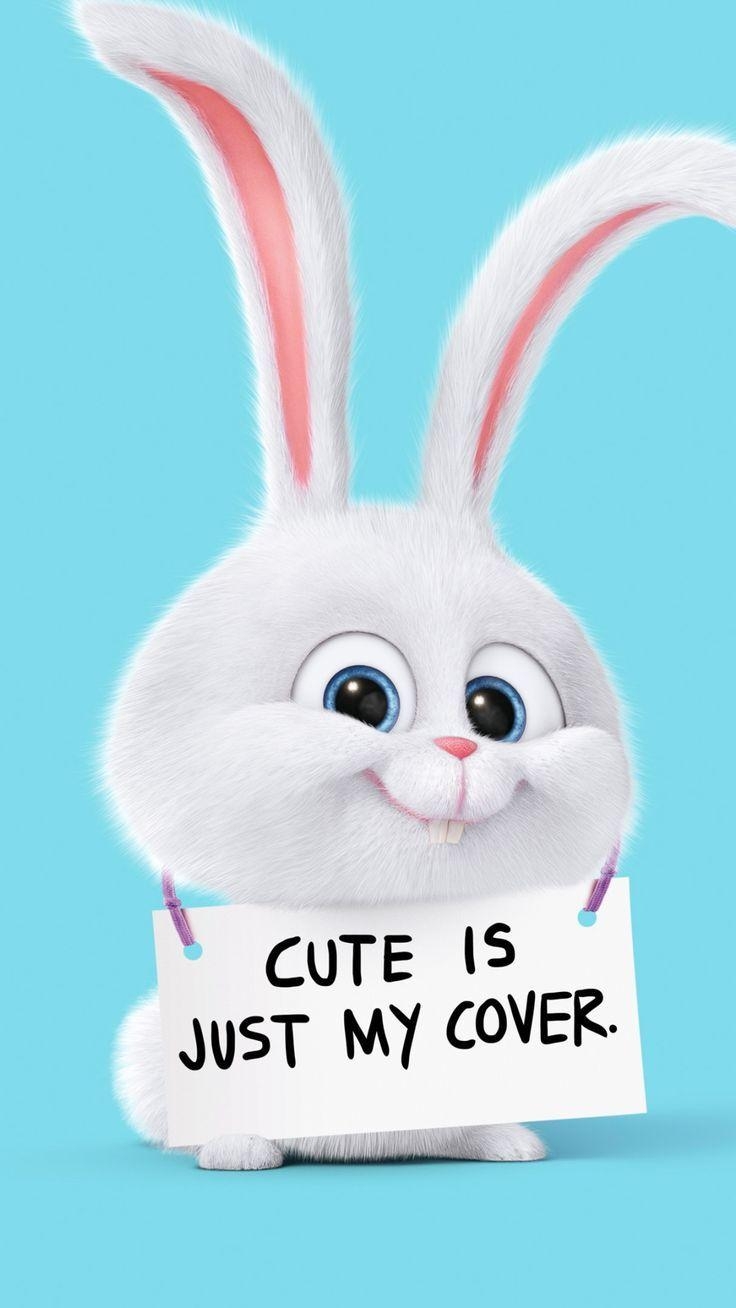 740x1310 Cute Rabbit Is Just My Cover #iPhone #plus #wallpaper, Phone