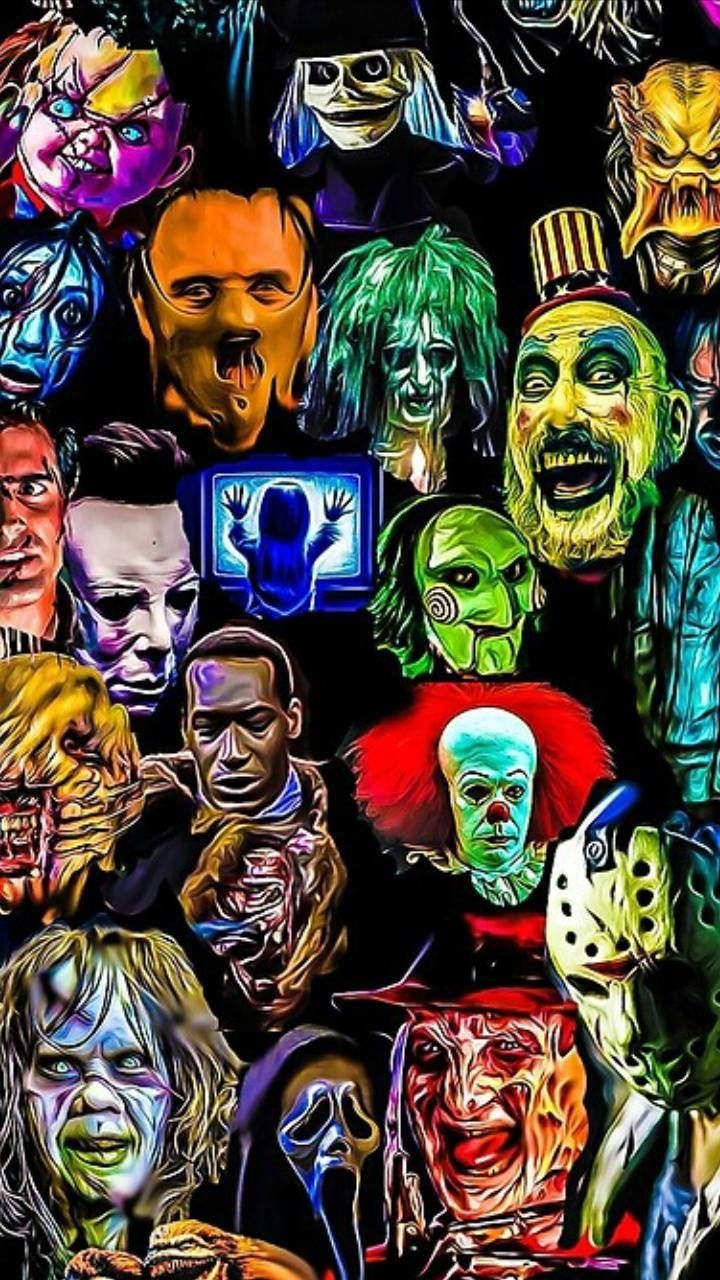 720x1280 Download Horror wallpaper by Lesweldster96 now. Browse millions of popular horror. Horror movie art, Horror artwork, Scary movie characters, Phone