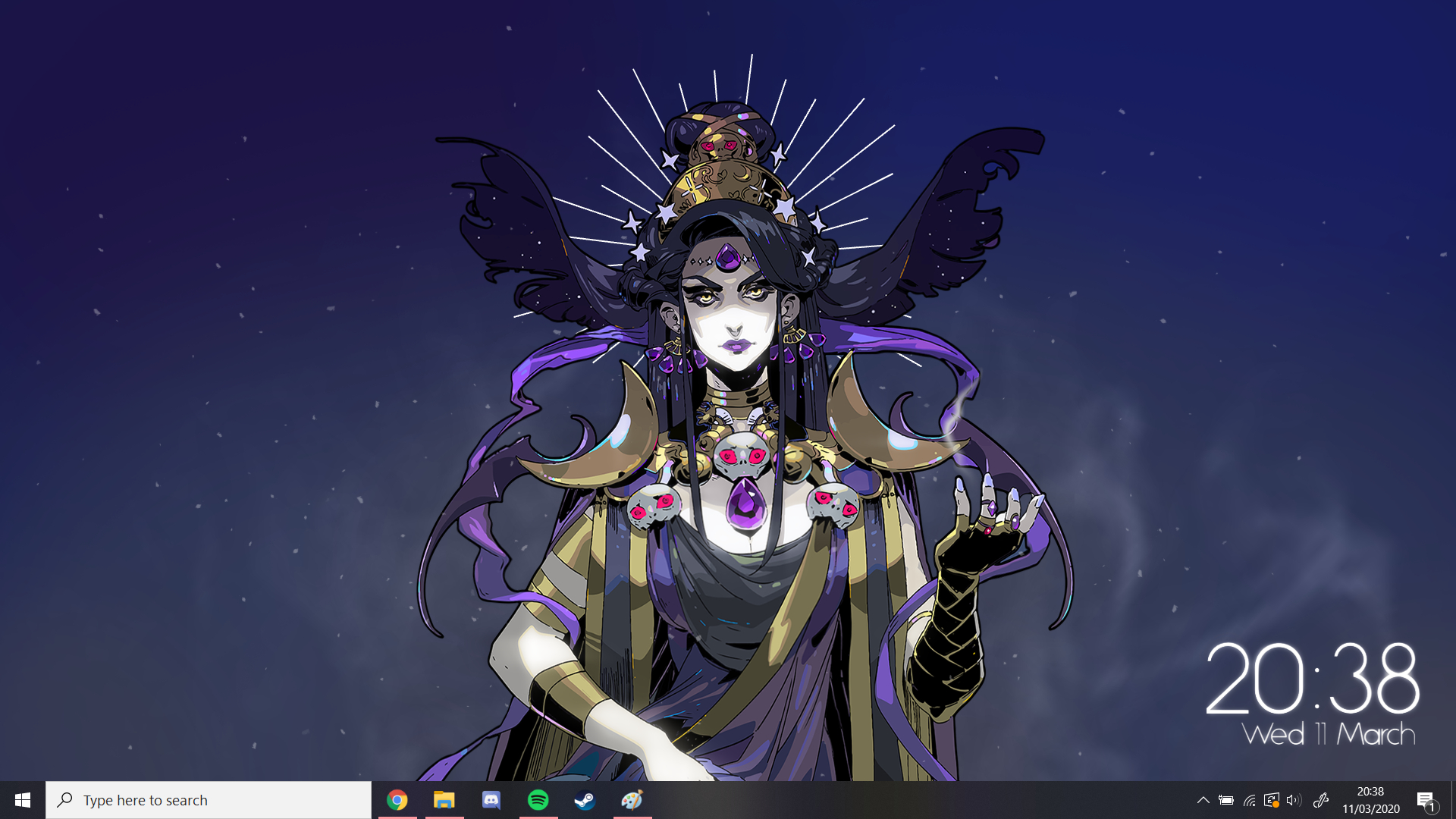 1920x1080 Made a wallpaper for Nyx's new portrait!: HadesTheGame, Desktop