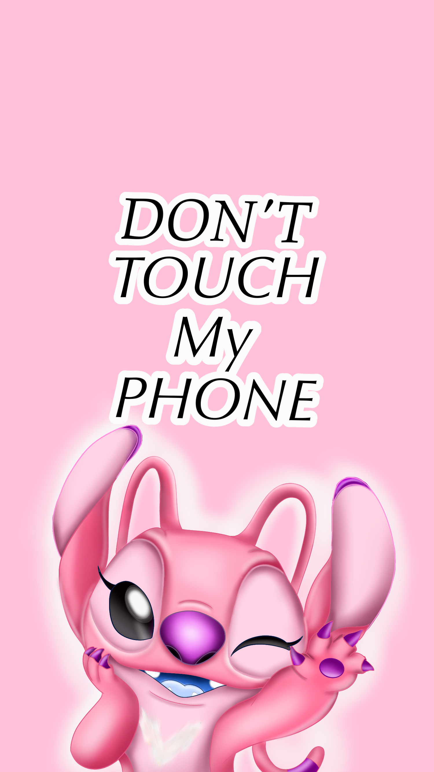 1500x2670 Don't Touch My iPad Stitch Wallpaper..com, Phone