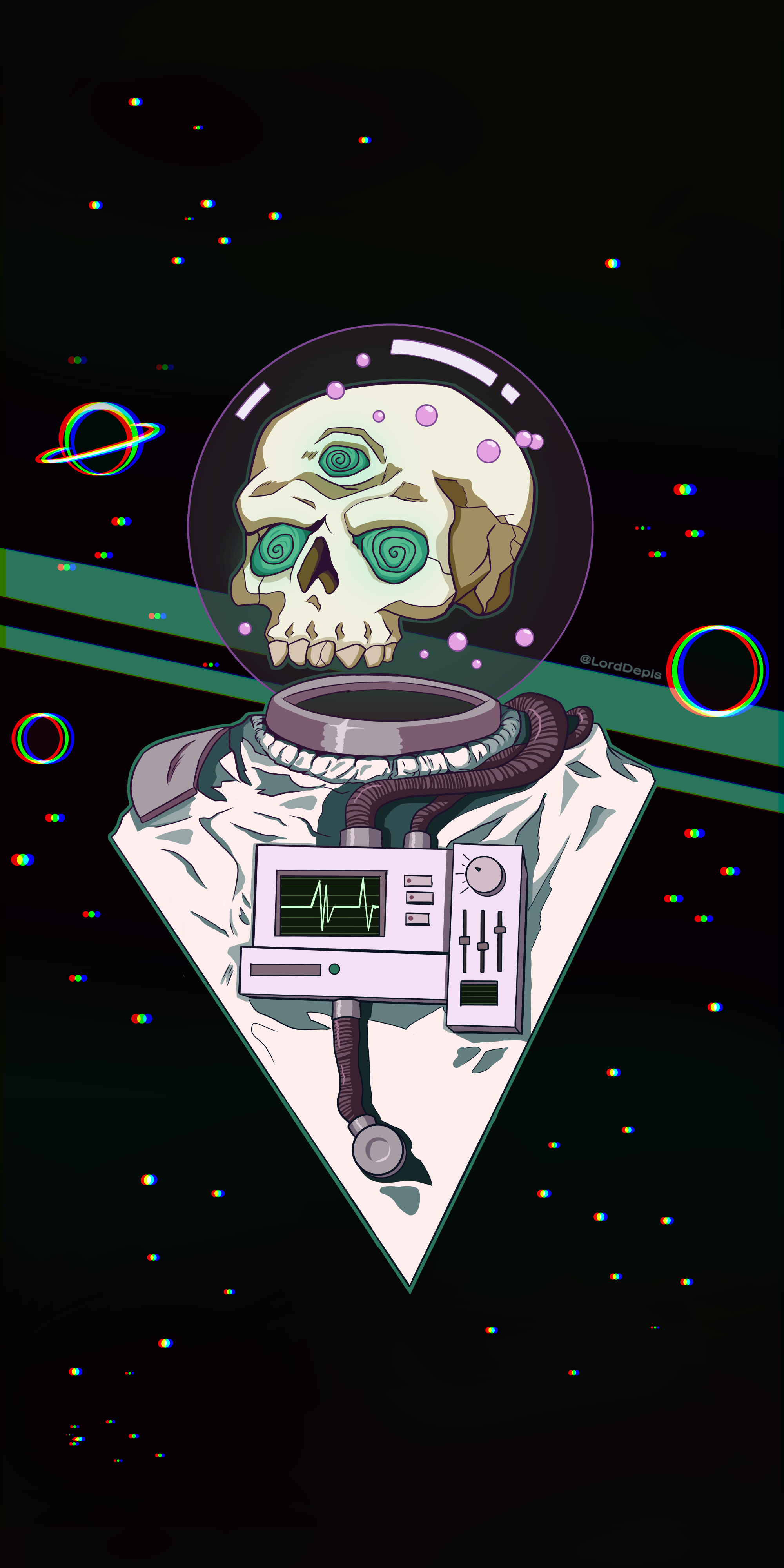 2000x4000 Skeleton Aesthetic Background.line.17qq.com, Phone