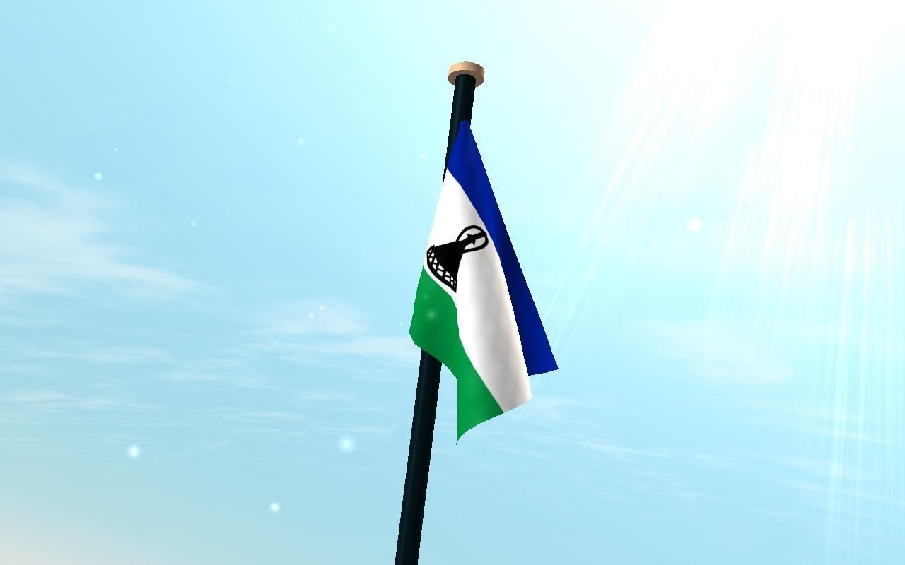 1280x800 Lesotho Flag 3D Free Wallpaper for Android, Desktop