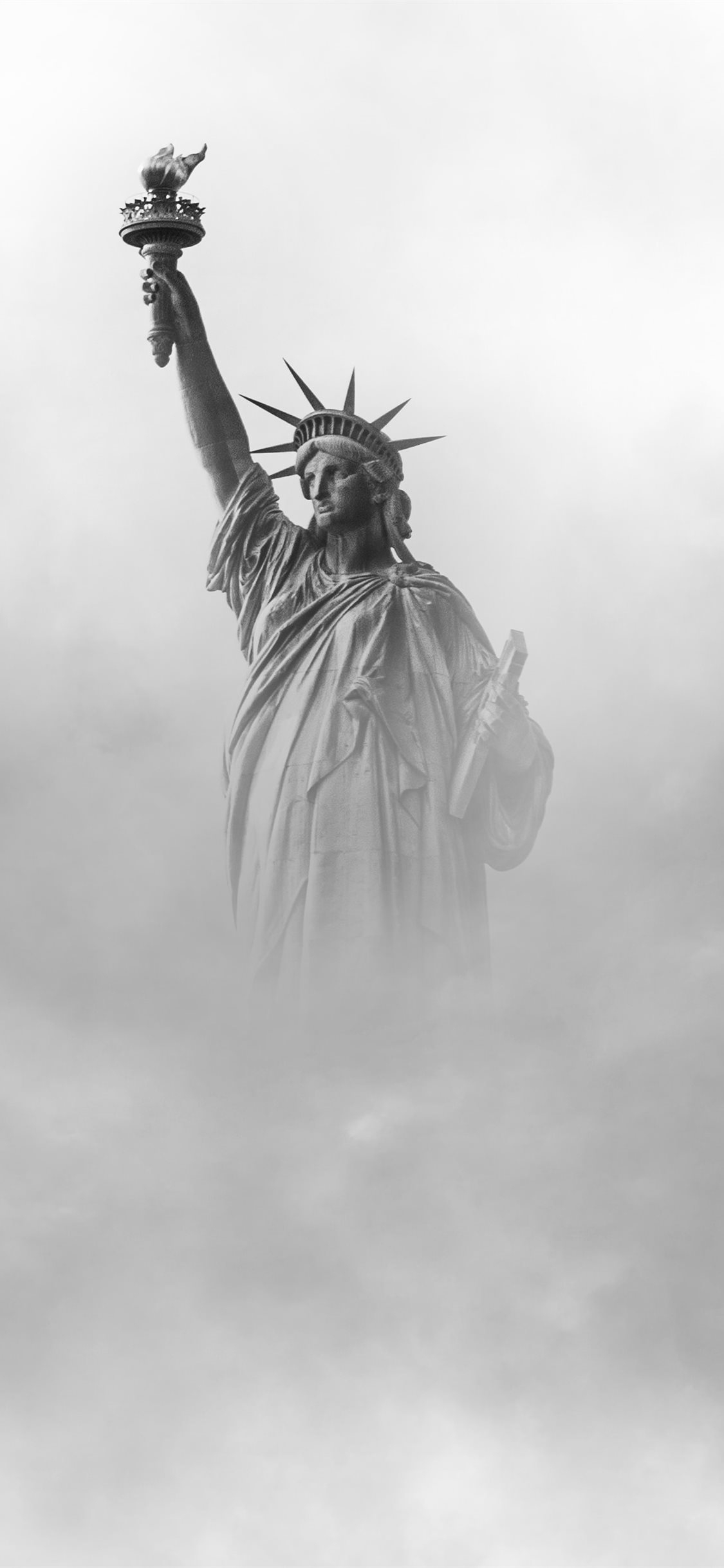 1130x2440 Statue of Liberty New York iPhone X Wallpaper Free Download, Phone