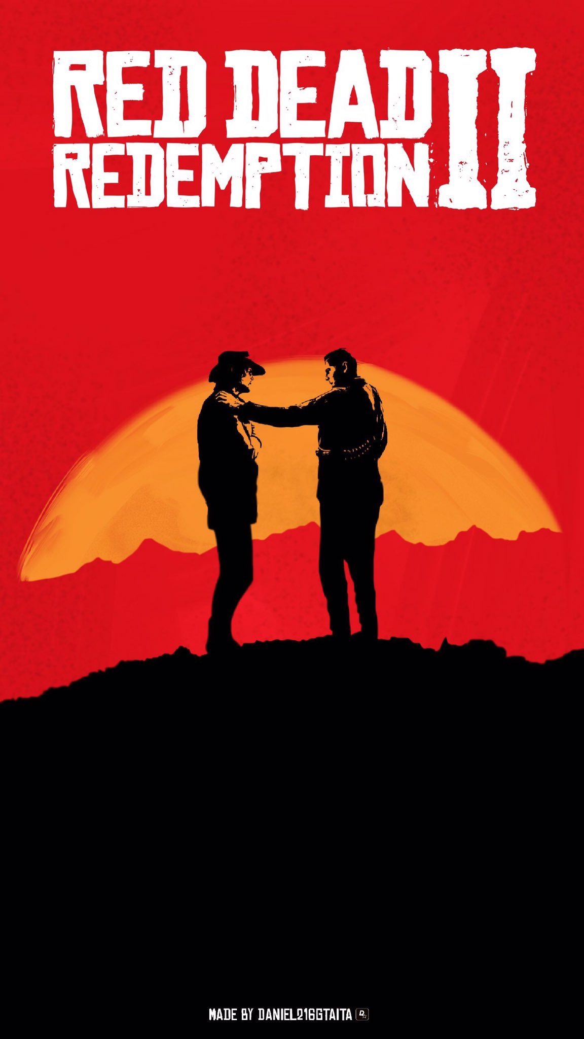 1160x2050 Rockstar South Art Morgan and John Marston Wallpaper made by me now available for the download for your device, Mobile, Tablet, Desktop, @, Phone