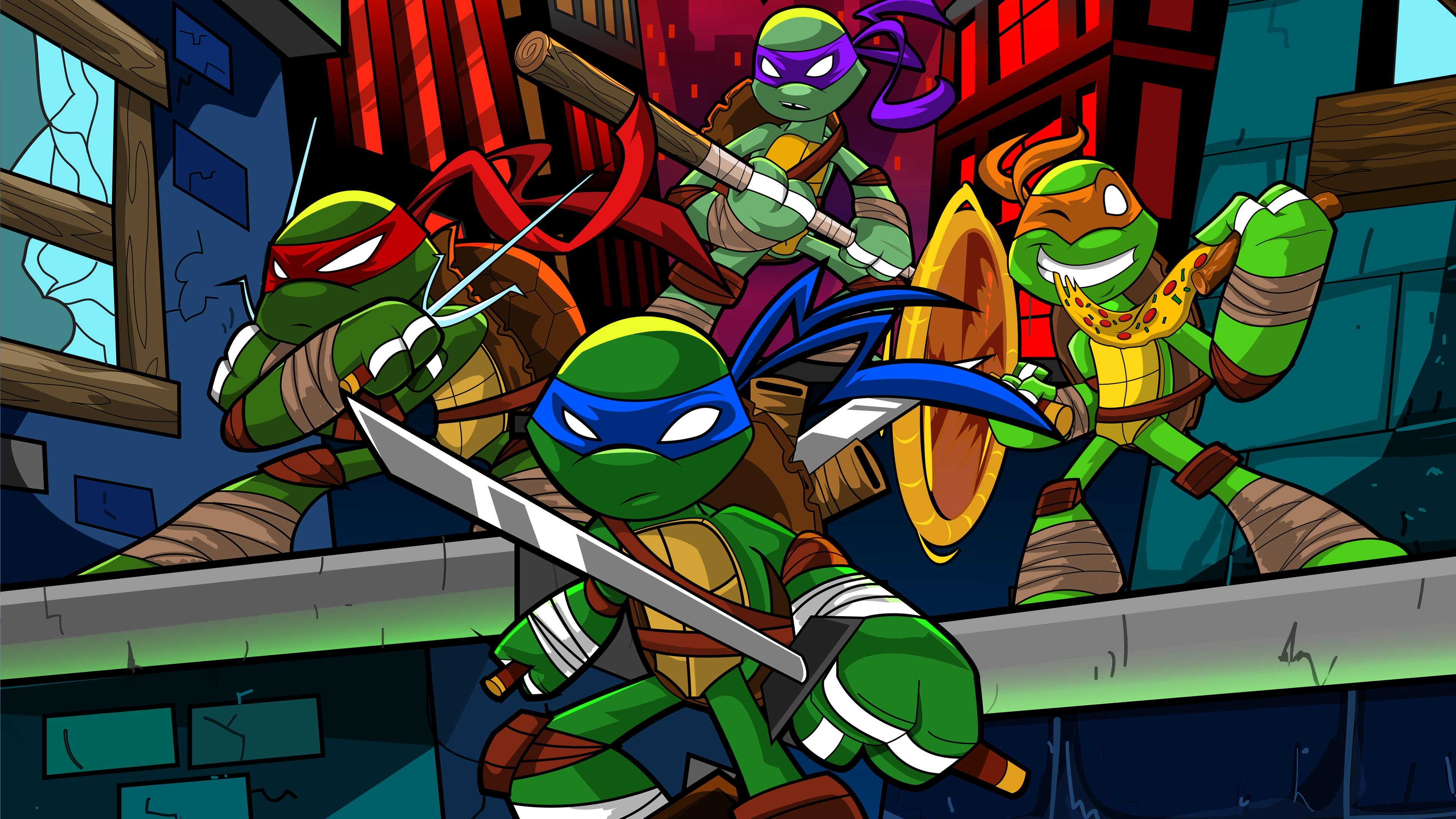 3840x2160 Cartoon Ninja Turtles Wallpaper, Desktop