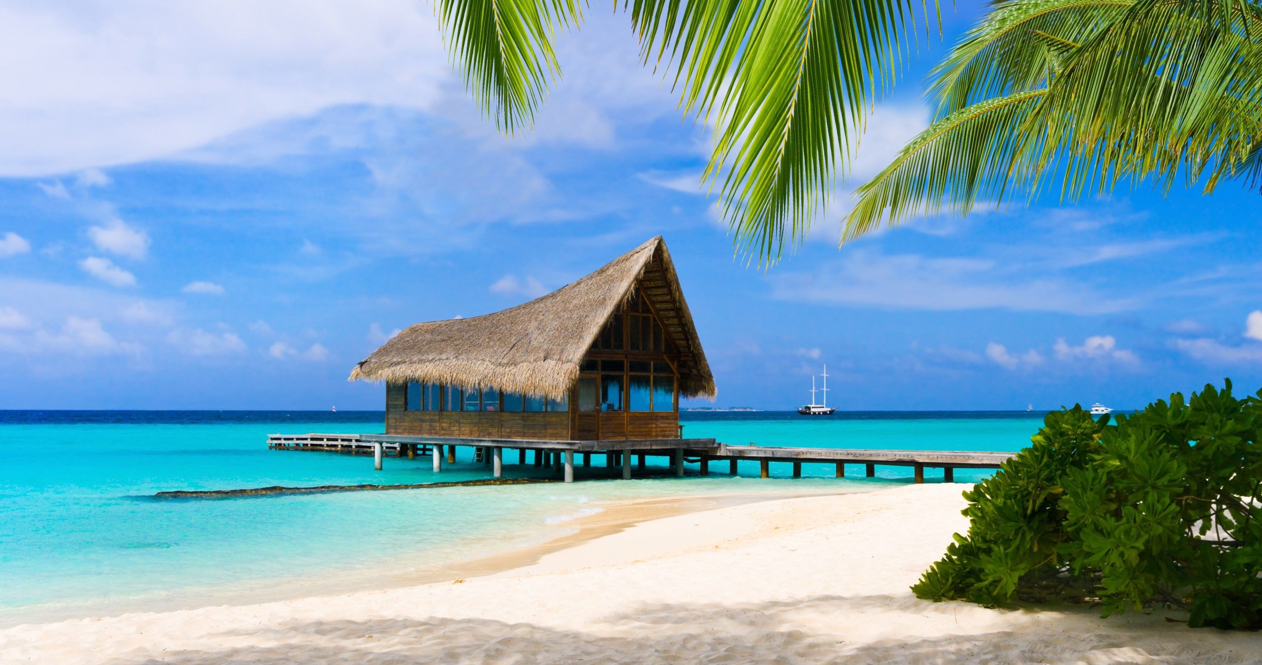 4100x2160 beach on maldives 4k ultra HD wallpaper High quality walls, Desktop